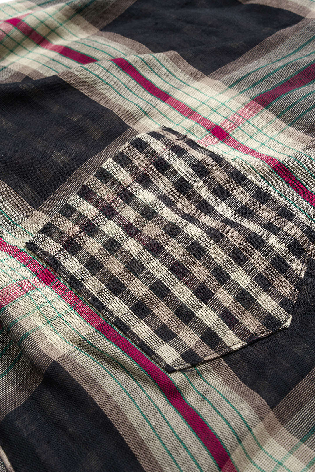 Plus Size Plaid Print Button Long-Sleeve Shirt And Mini Skirt Set - Image 6