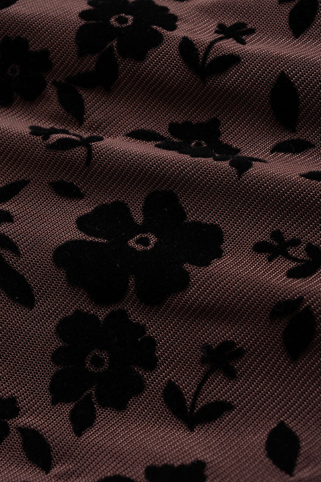 Jacquard Tie-Up Long Sleeve Mini Dress - Image 3
