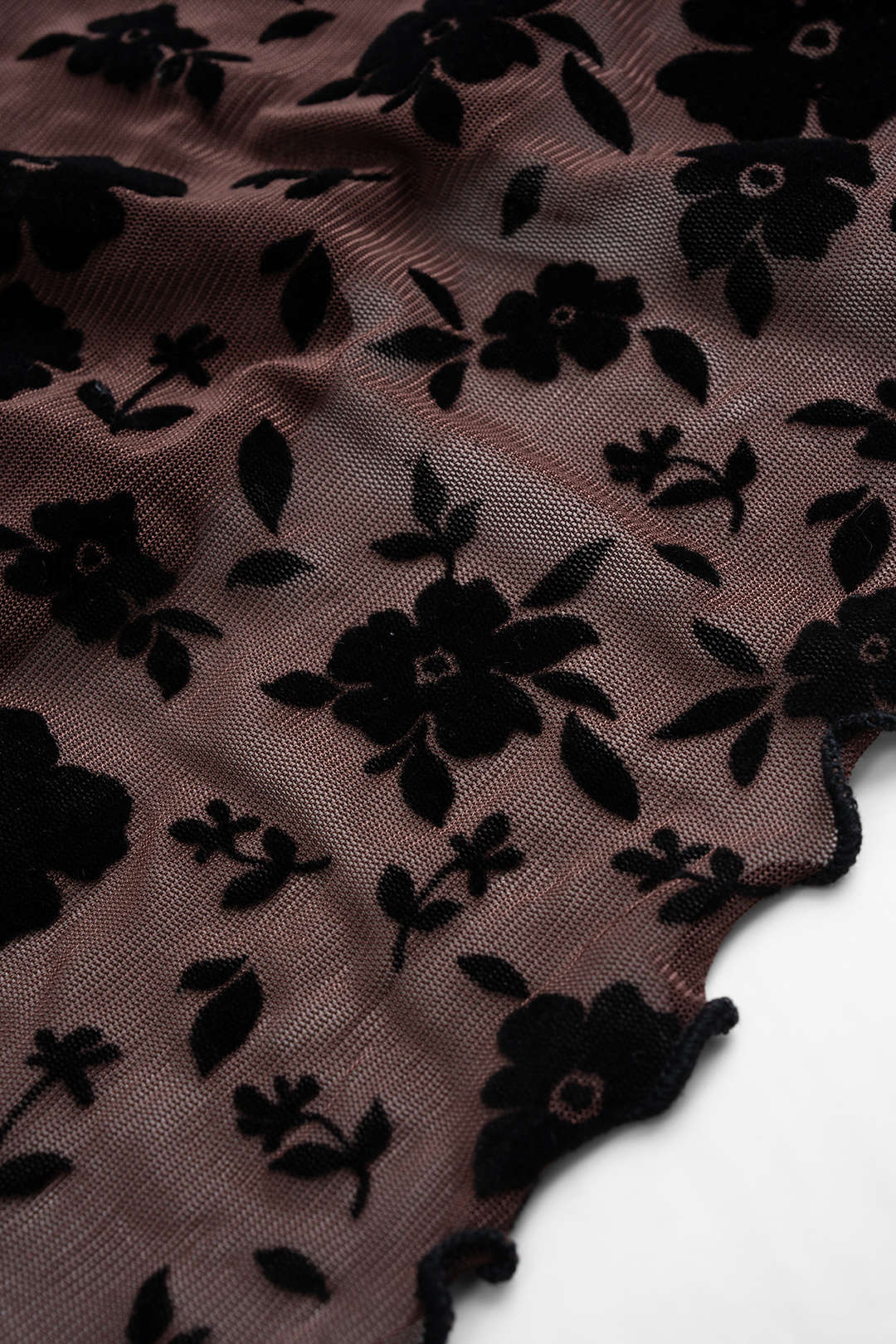 Jacquard Tie-Up Long Sleeve Mini Dress - Image 4