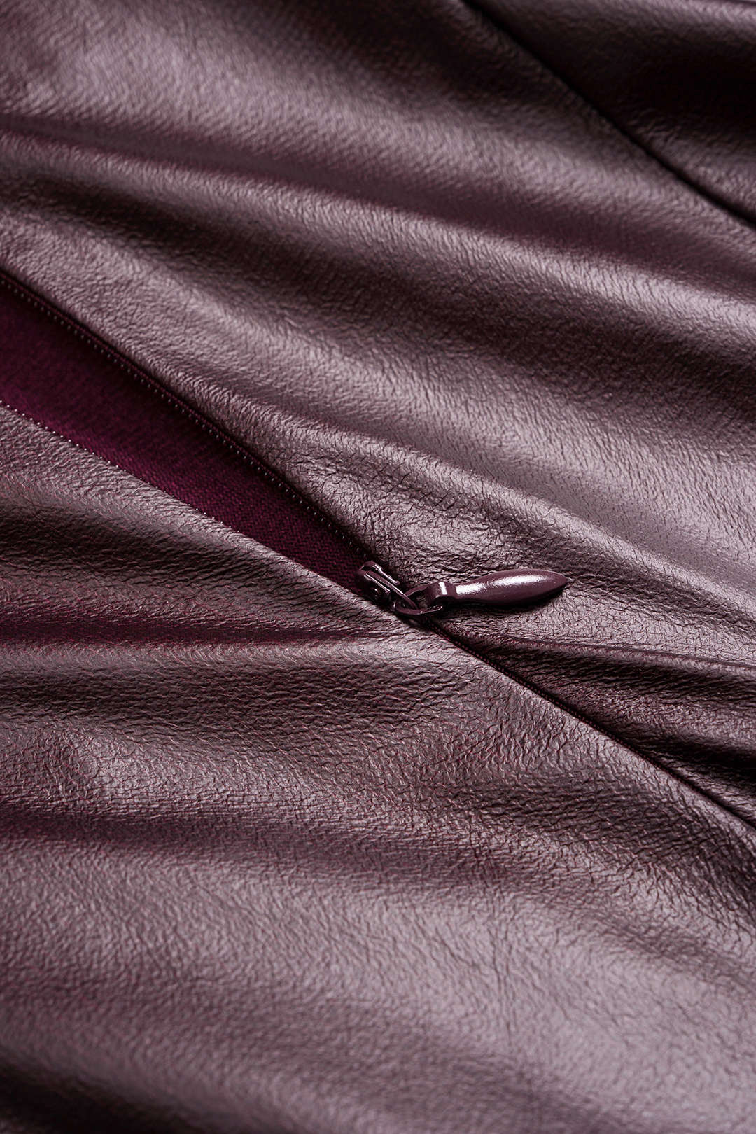 Plus Size Faux Leather Tie Back Backless Ruched Sleeveless Mini Dress - Image 4
