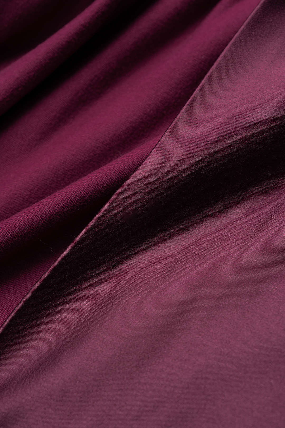 Satin Patchwork Round Neck Long Sleeve Mini Dress - Image 4