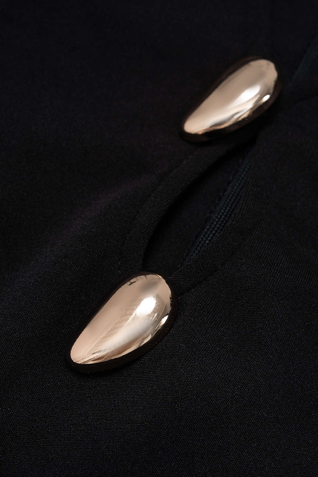 Metallic Decor Cut Out Long Sleeve Mini Dress - Image 3