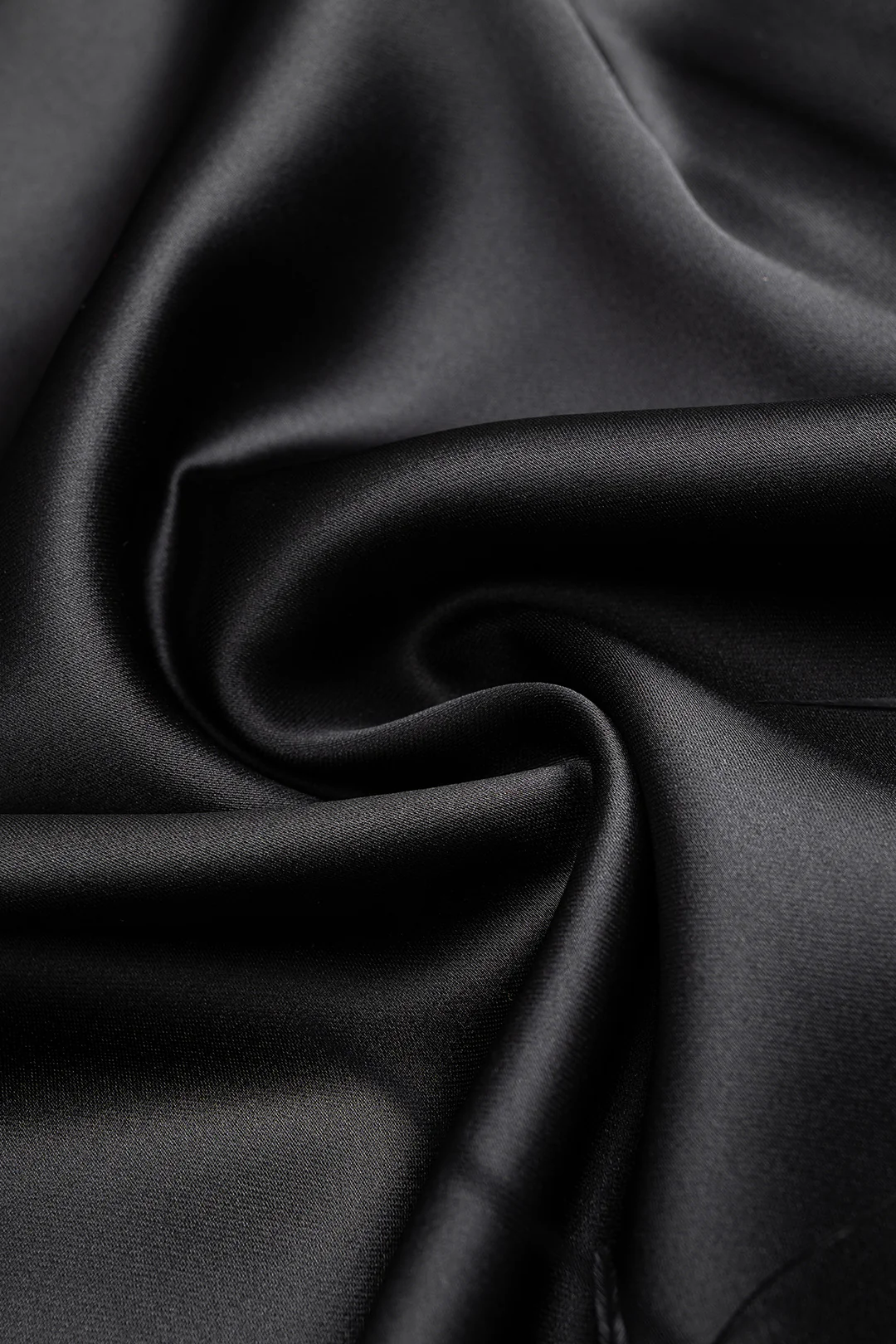 Satin Patchwork Feather Trim Long Sleeve Midi Dress - Image 6