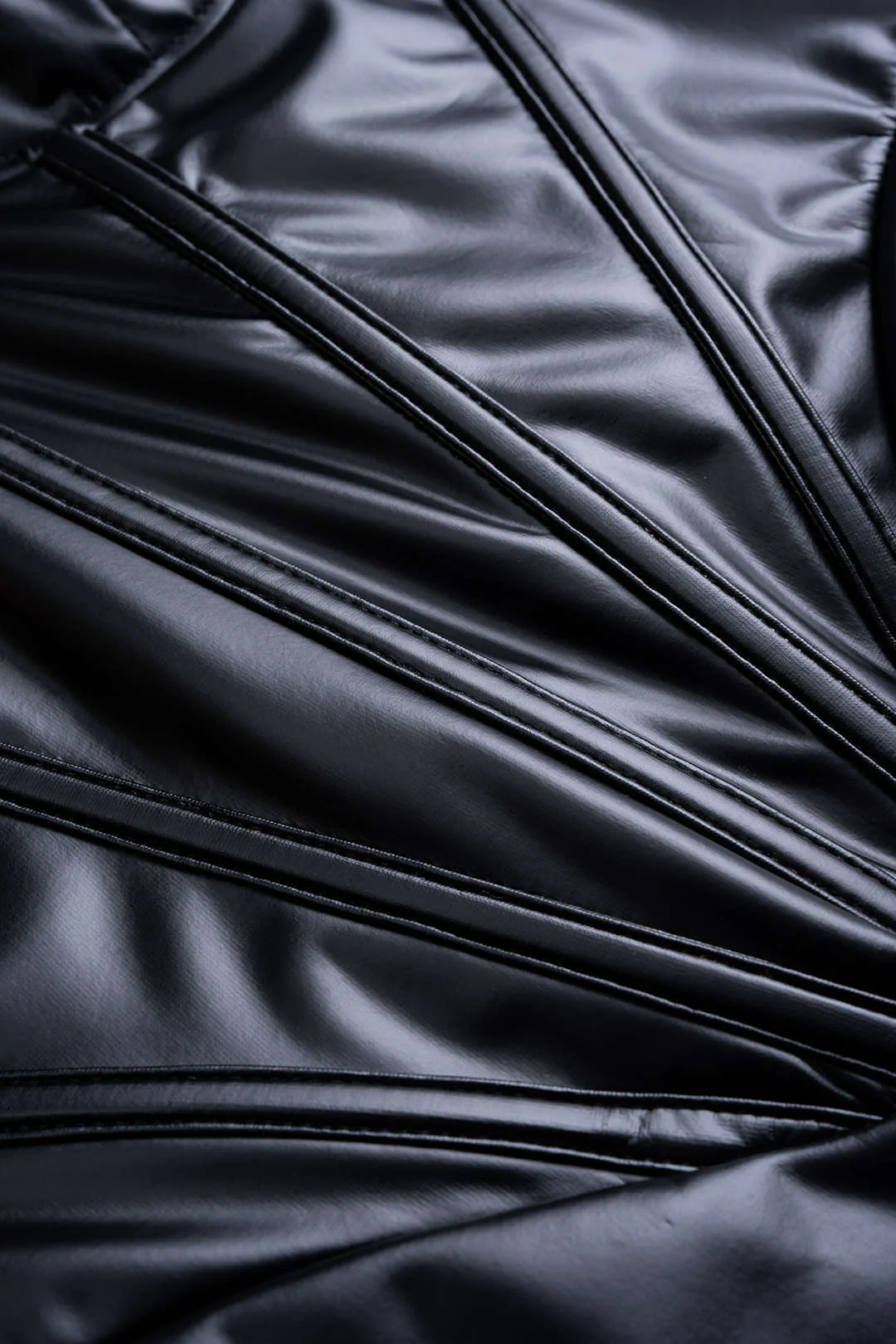 Faux Leather Bustier Sleeveless Mini Dress - Image 6