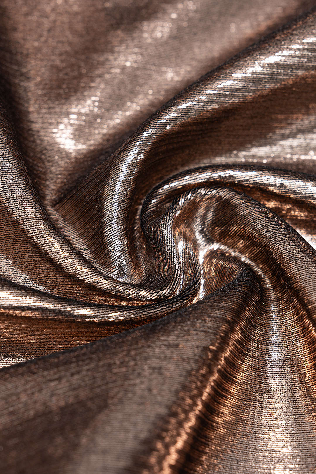 Metallic Chain Ruched Zipper Sleeveless Mini Dress - Image 5
