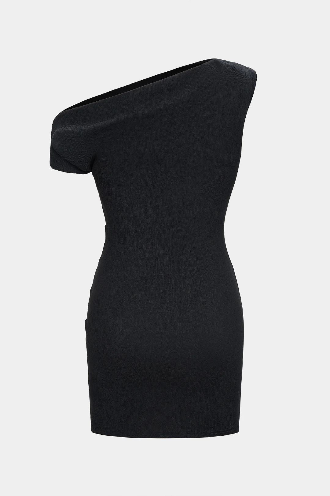 One Shoulder Pleated Sleeveless Dress - Image 2