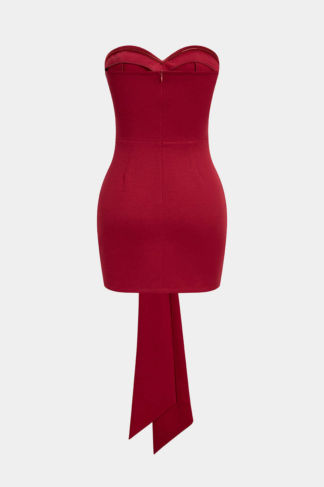 Knotted Strapless Sleeveless Mini Dress - Image 2