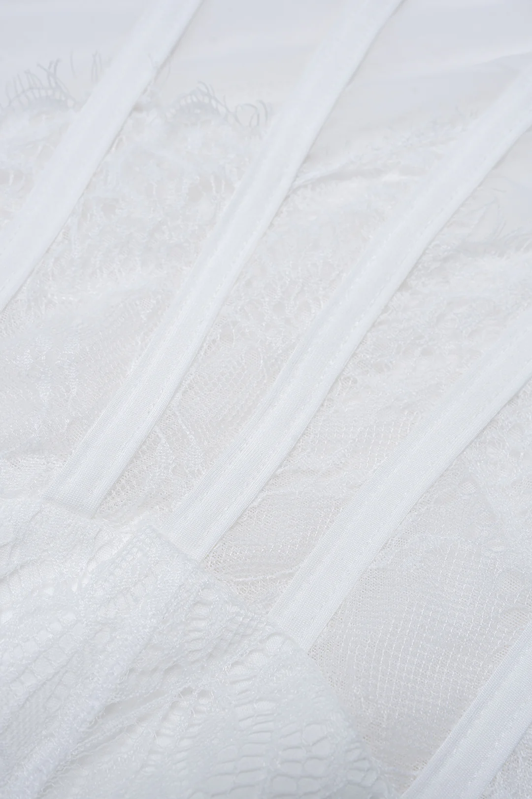 Lace V-Neck Corset Backless Slip Sleeveless Mini Dress - Image 4