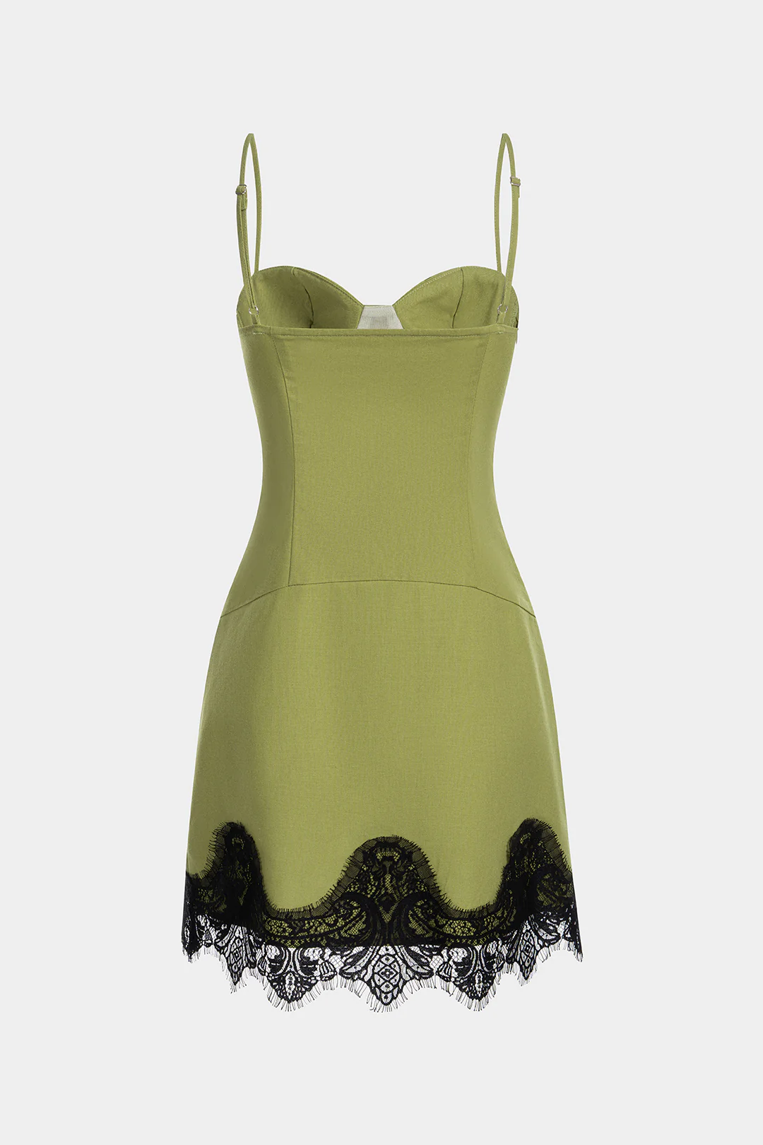 Lace Patchwork Sleeveless Mini Dress - Image 2