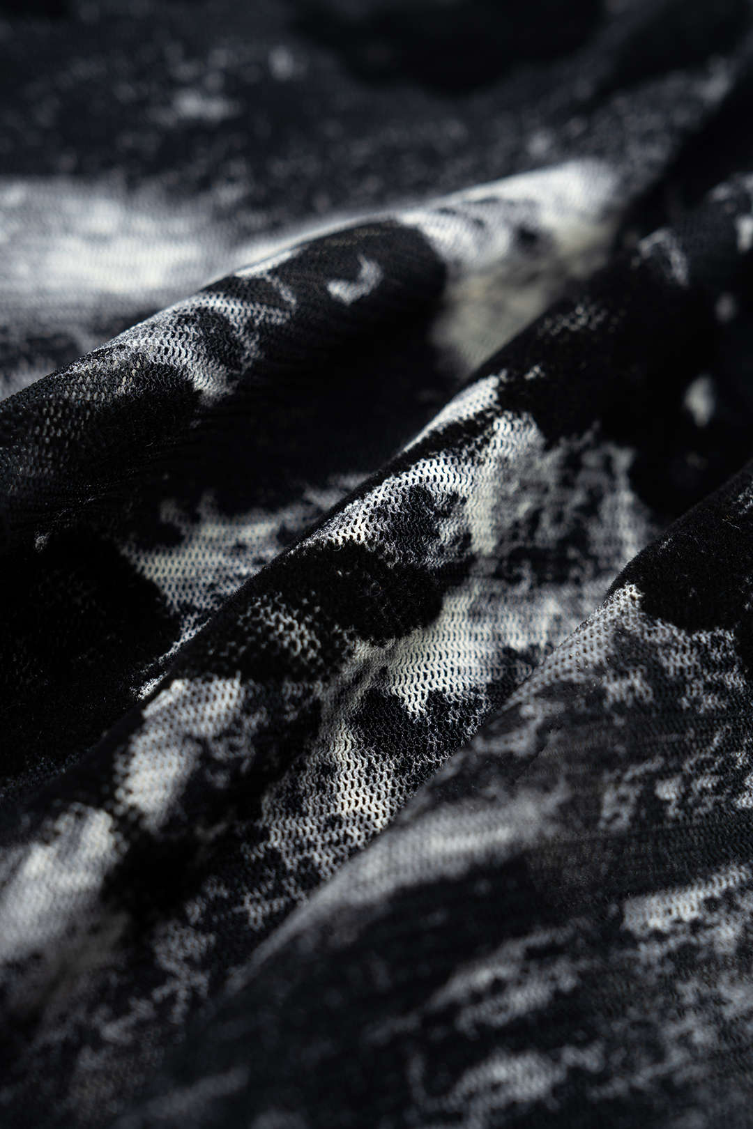 Sheer Floral Print Lapel Long Sleeve Top - Image 5