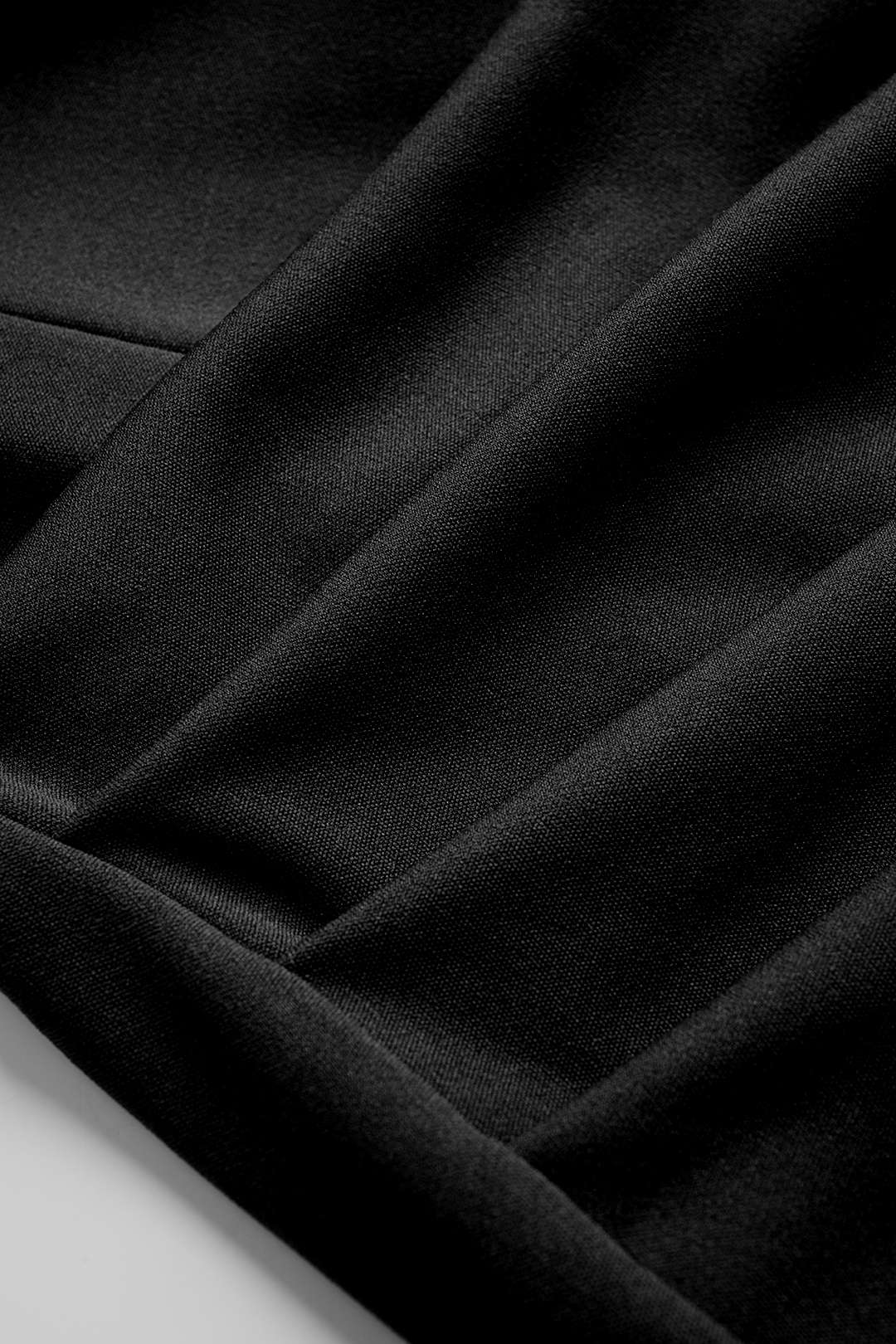 Solid Deep V Collar Ruched Sleeveless Mini Dress - Image 9