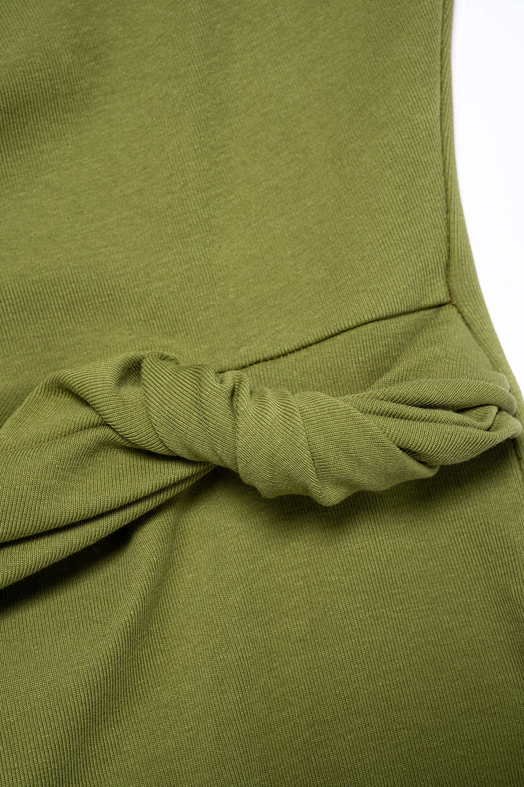 Asymmetrical Twist Knot Hollow Out Mini Dress - Image 3