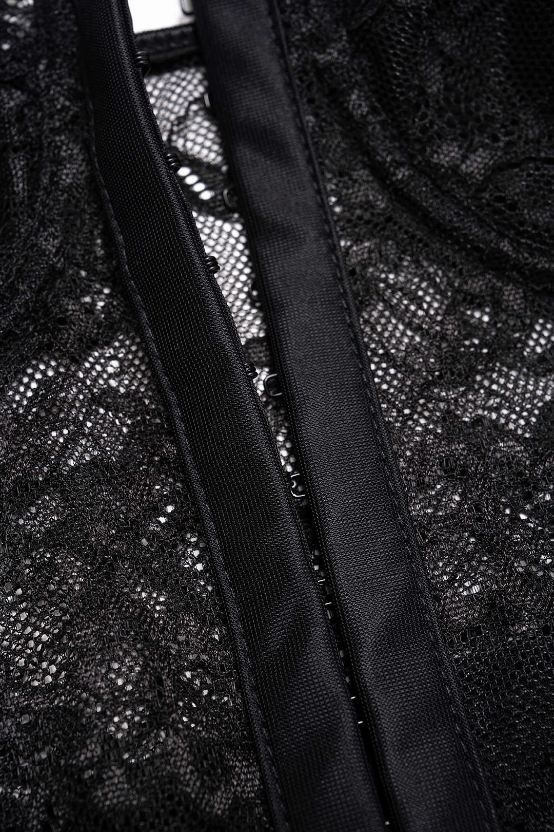 Lace Sheer Corset Sleeveless Midi Dress - Image 5