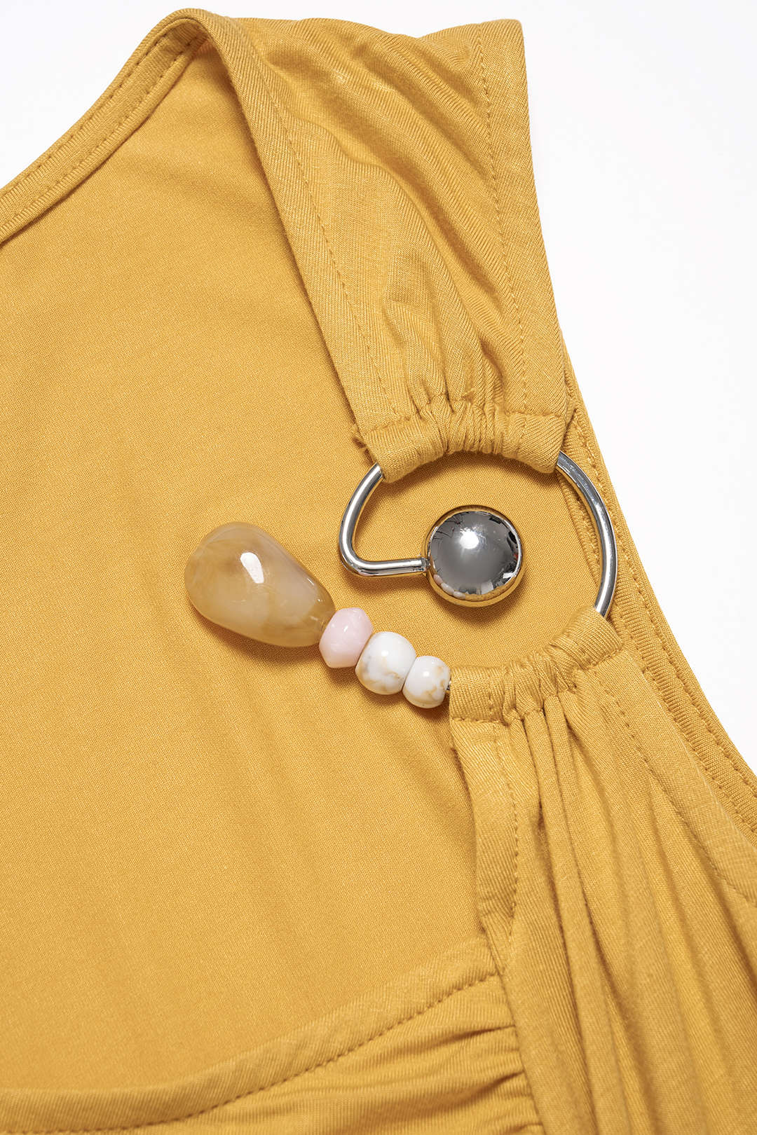 Asymmetrical Ruched Sleeveless Mini Dress - Image 3