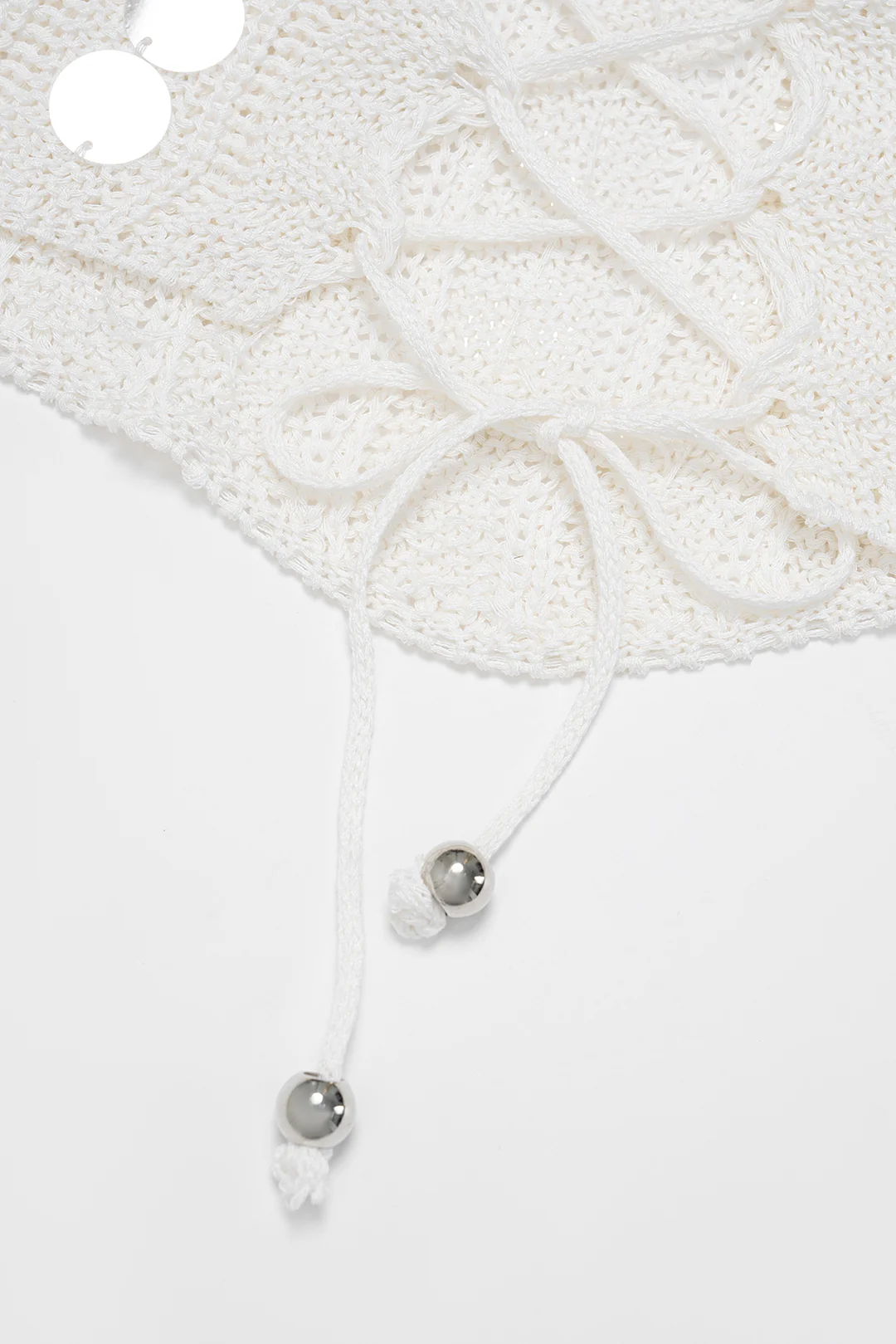 Knit Sequined Tie Back Tank Top - Image 4