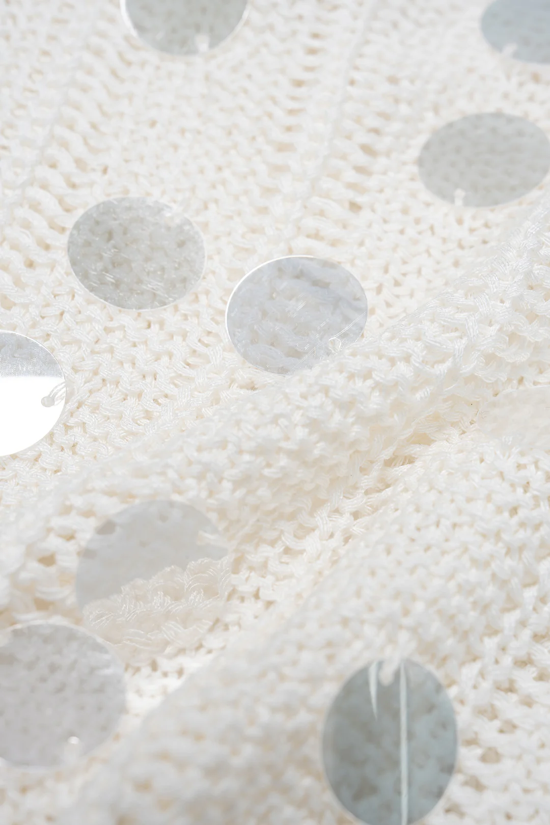 Knit Sequined Tie Back Tank Top - Image 5