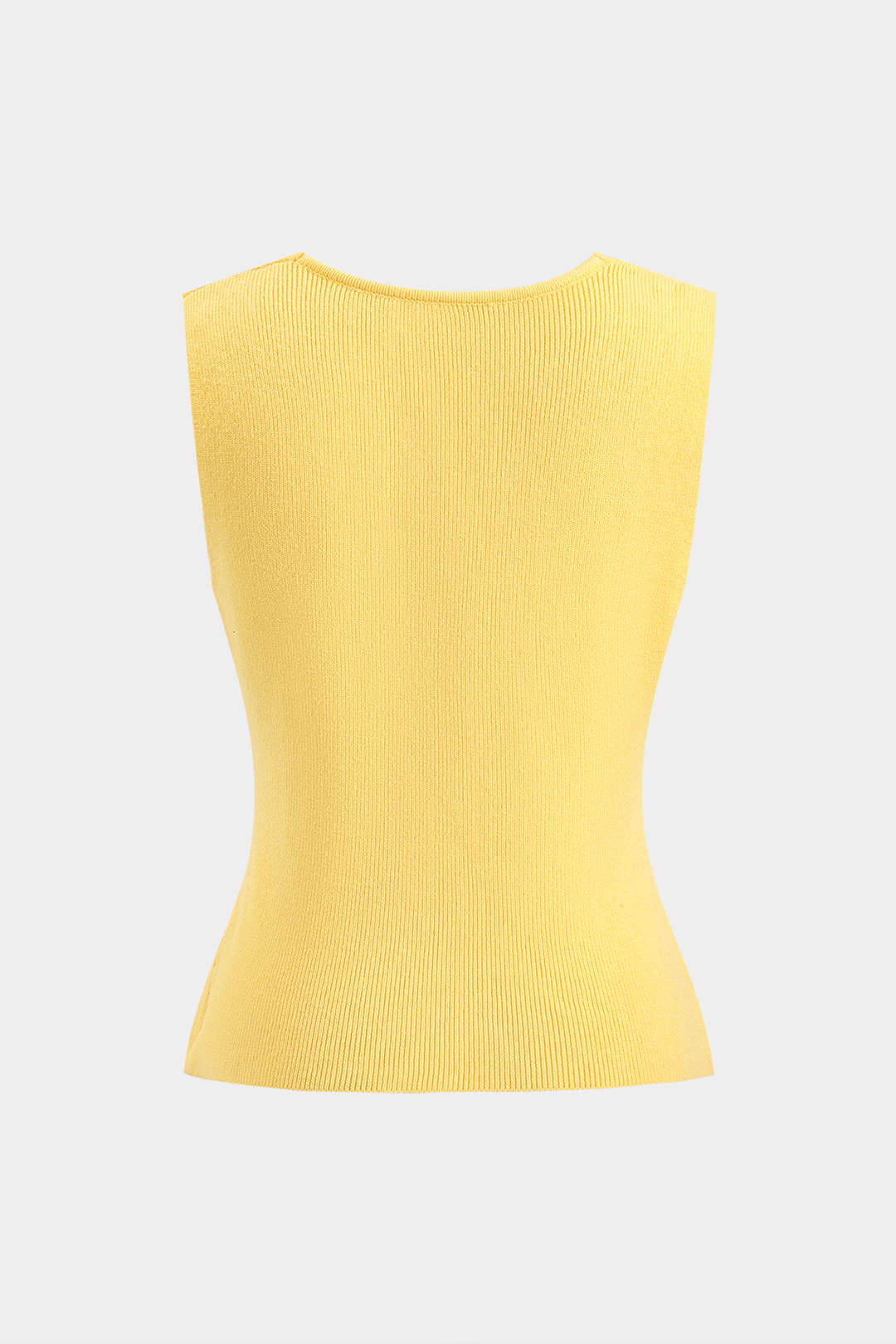 Sweater Metallic Button Tank Top - Image 3