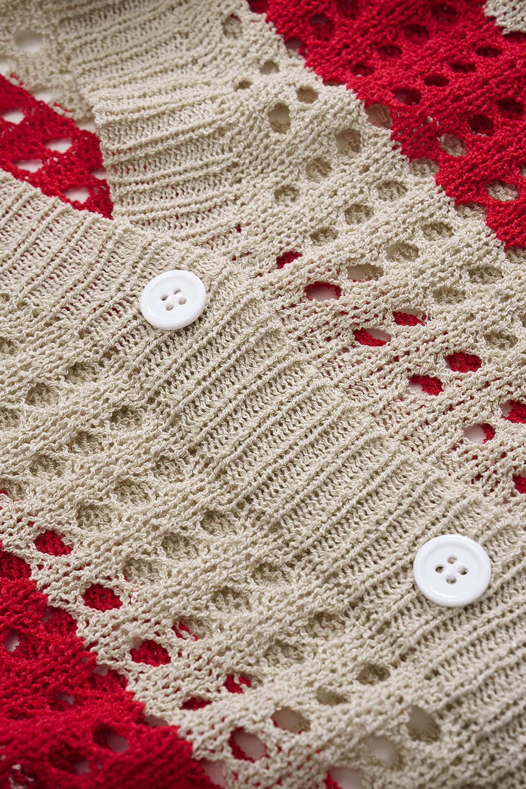 Knit Cut Out Contrast Short-Sleeve Top And Pants Set - Image 5