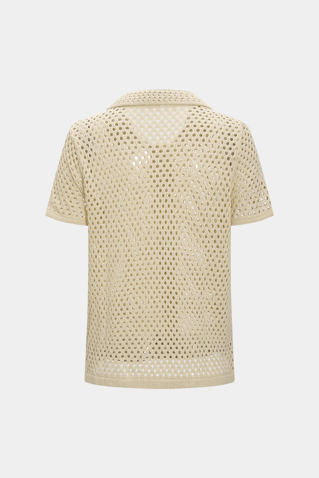Knit Button Cut Out Short Sleeve Top Aand Shorts Set - Image 3