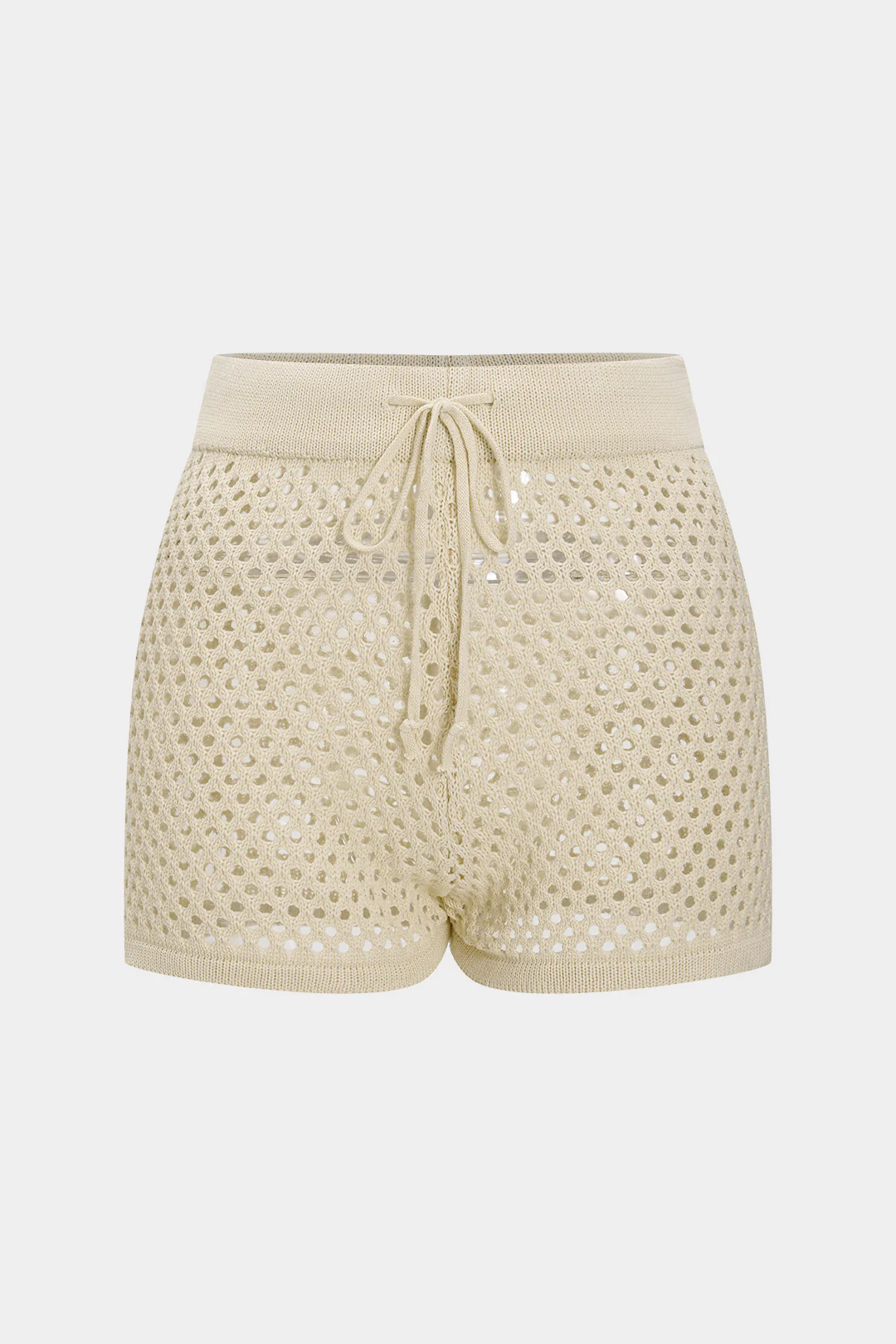 Knit Button Cut Out Short Sleeve Top Aand Shorts Set - Image 4