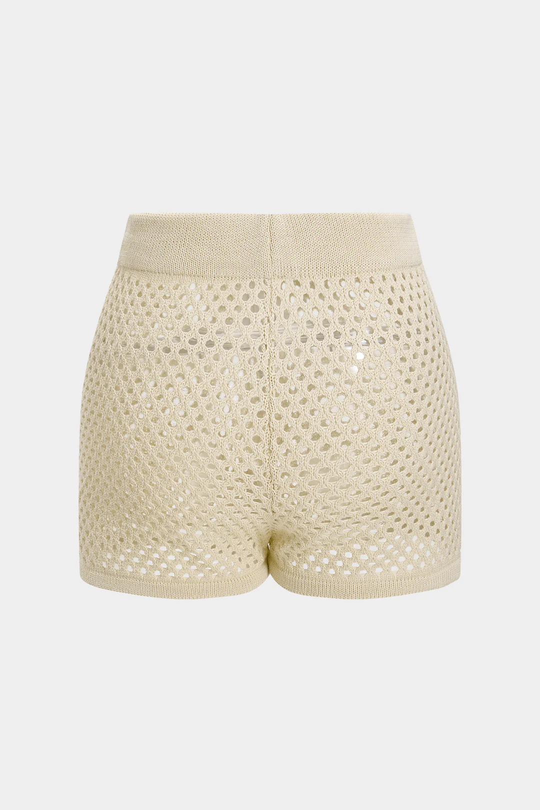 Knit Button Cut Out Short Sleeve Top Aand Shorts Set - Image 5