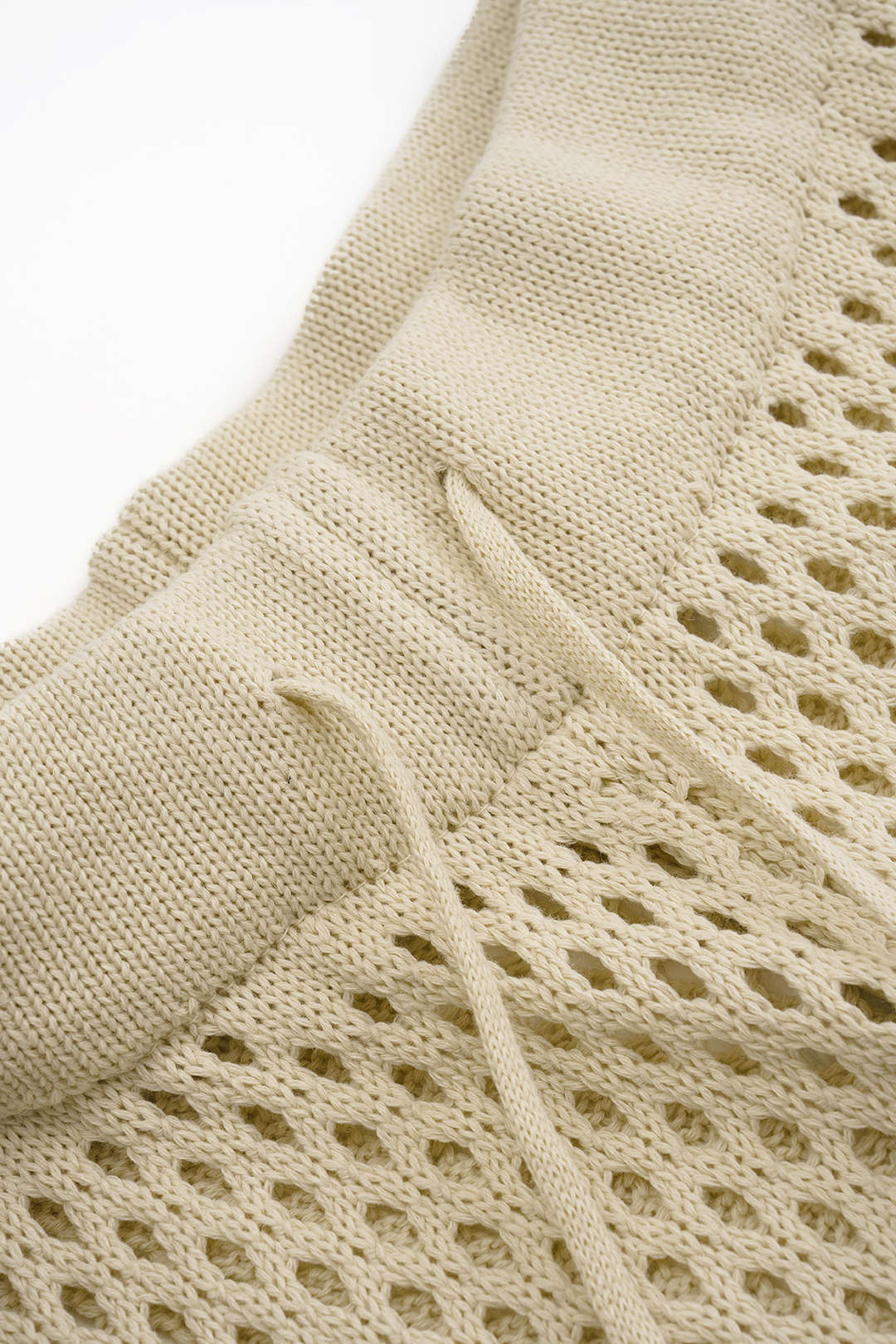 Knit Button Cut Out Short Sleeve Top Aand Shorts Set - Image 6