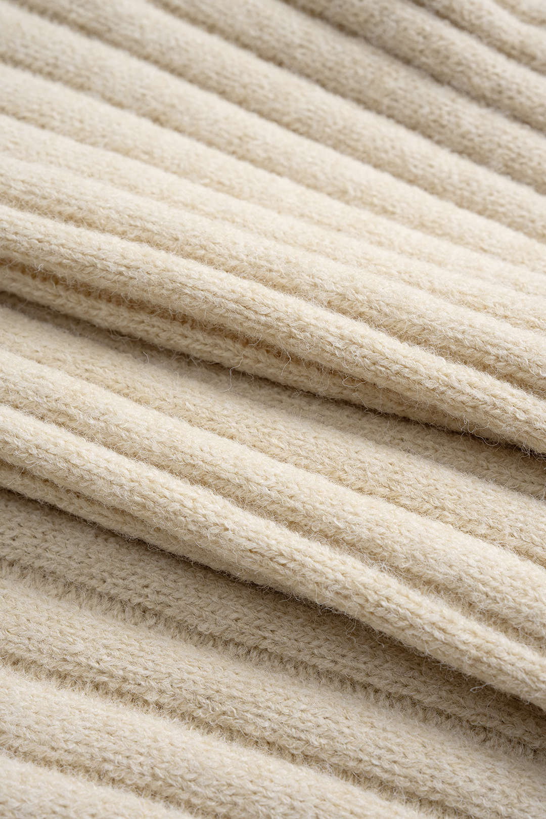 Knit Ribbed Button Long-Sleeve Top And Bell Leg Trousers Set - Image 4