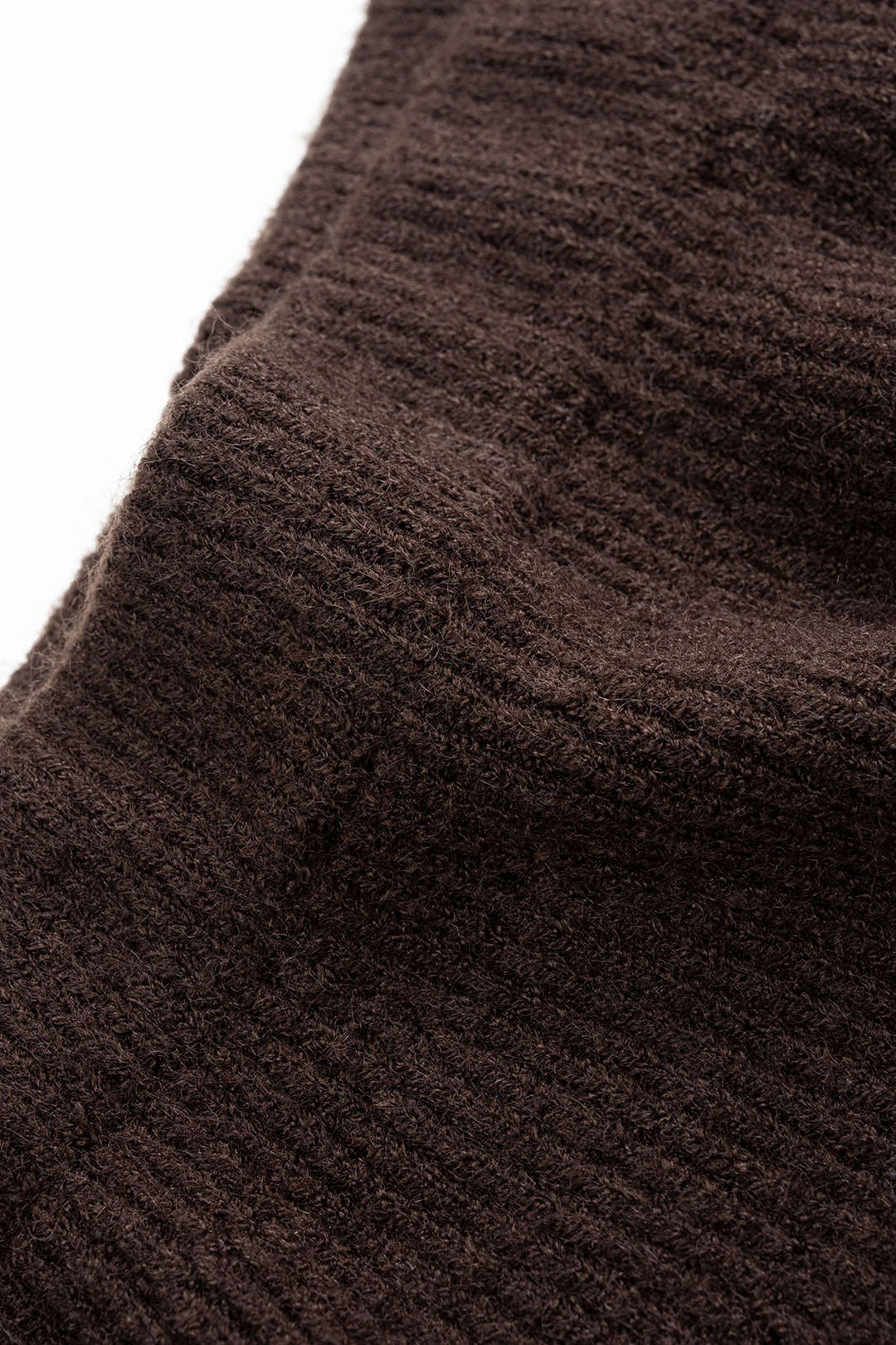 Knit Ruched Long Cardigan And Mock Neck Tank Top And Skirt Set - Image 3