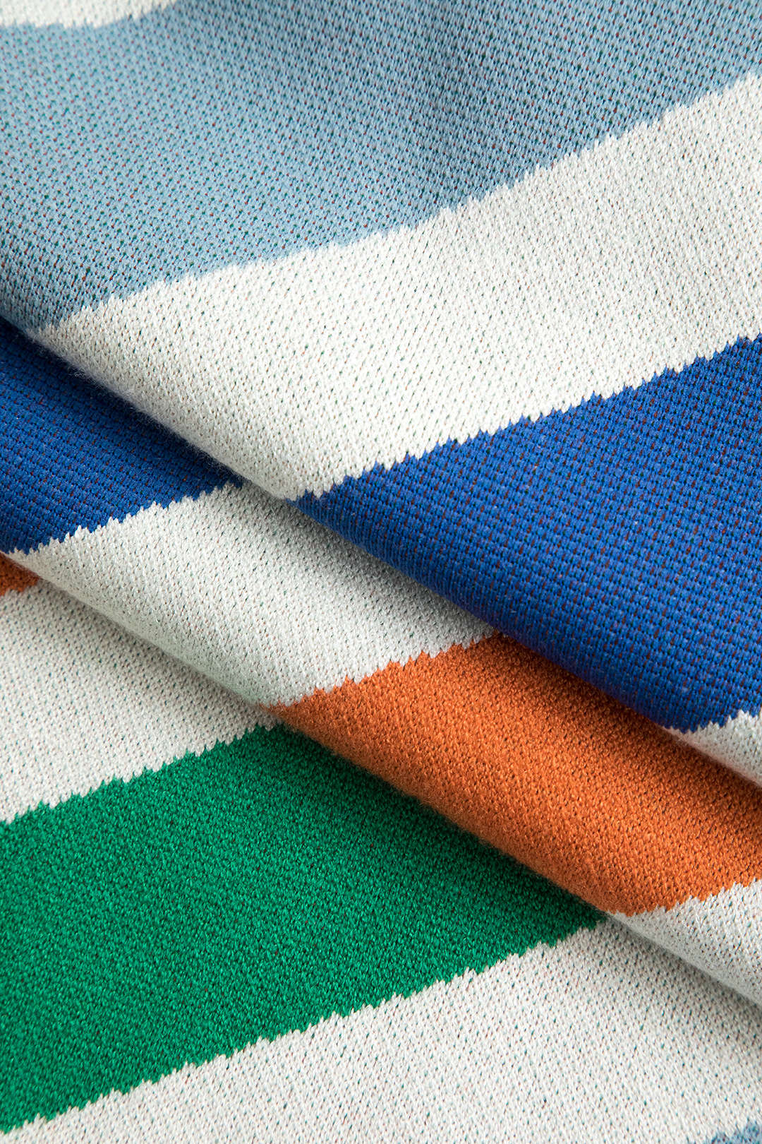 Color Block Stripe Print  Knit Knotted Mini Dress - Image 4