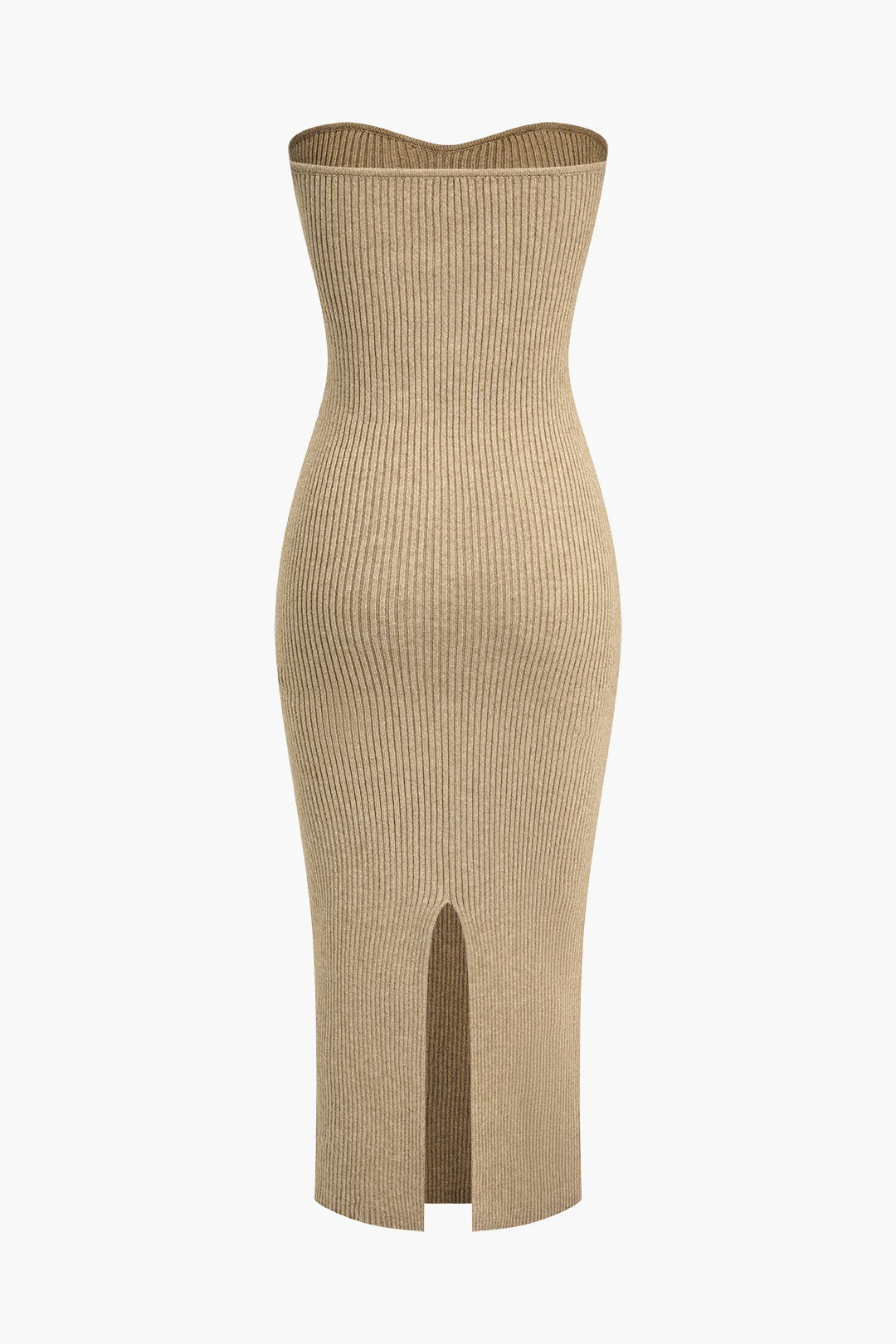 Ribbed Knit Strapless Midi Dress And Bolero Set - Image 10
