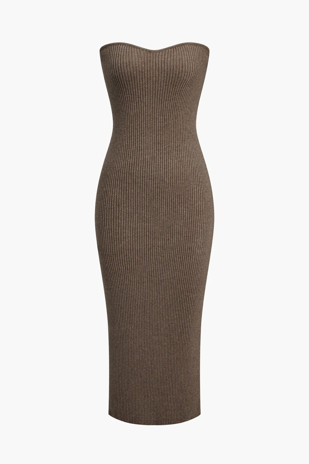 Ribbed Knit Strapless Midi Dress And Bolero Set - Image 20