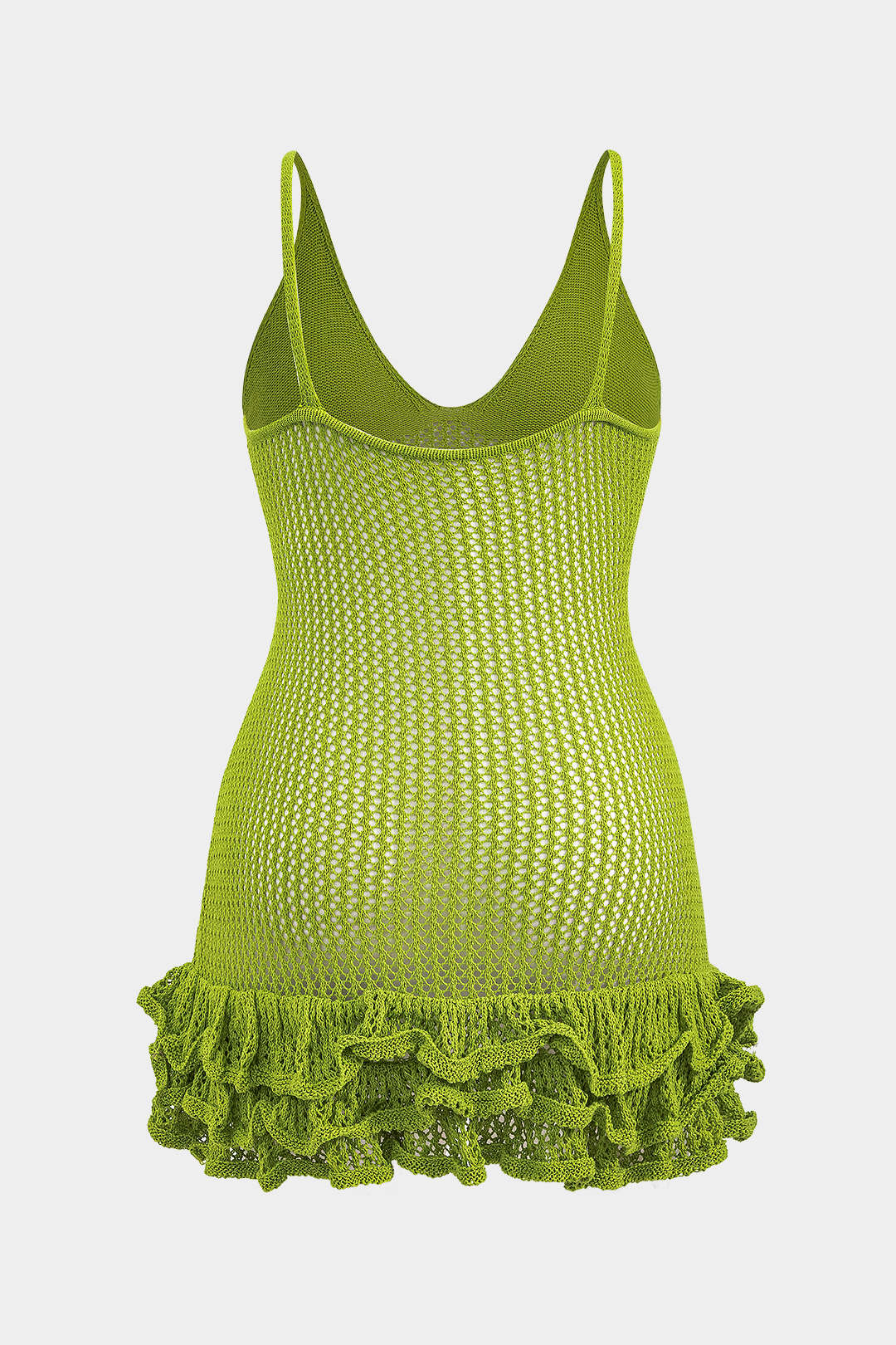 Plus Size Knit Ruffle Slip Dress - Image 2
