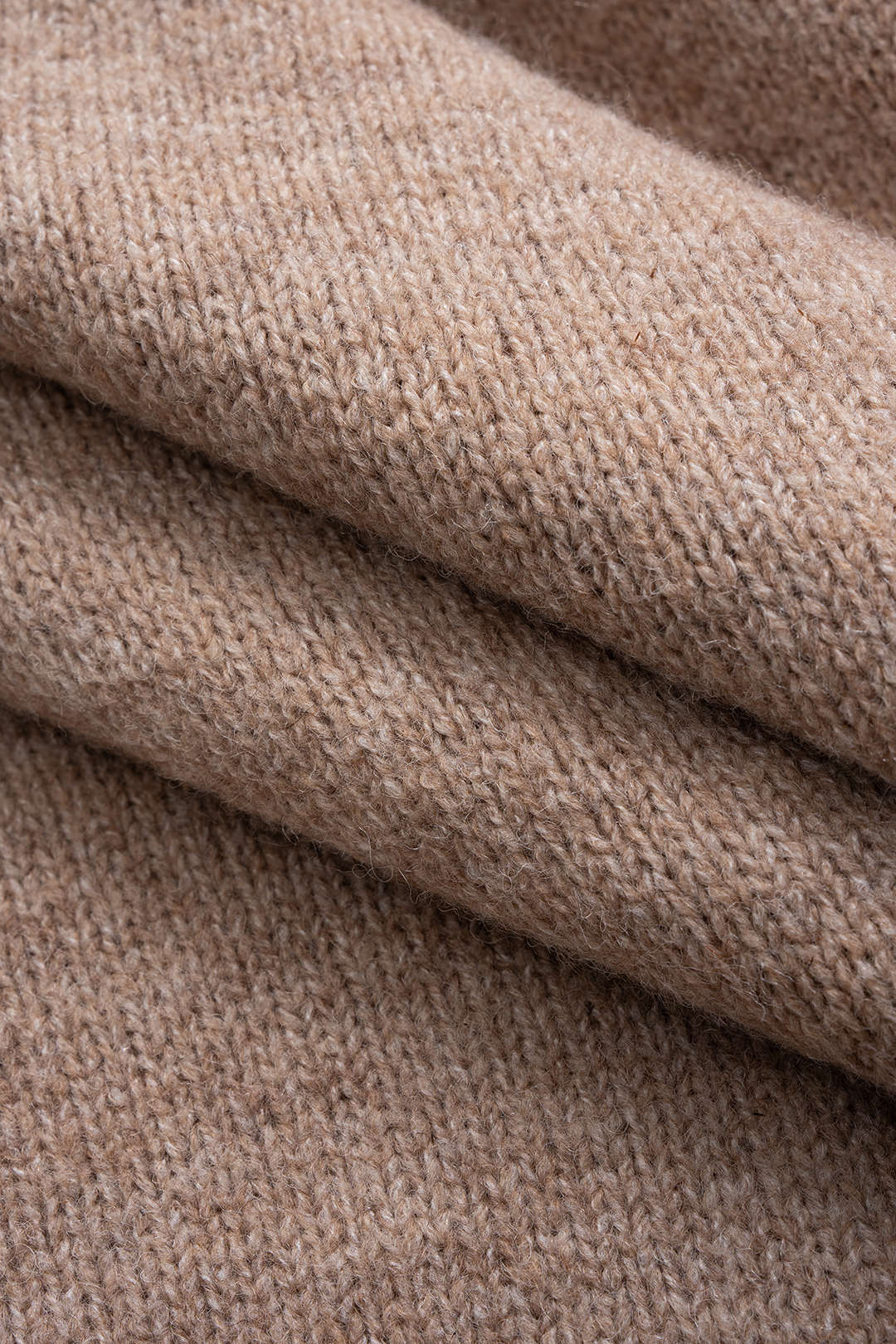 Knit Fringe Mock Neck Long Sleeve Dress - Image 3
