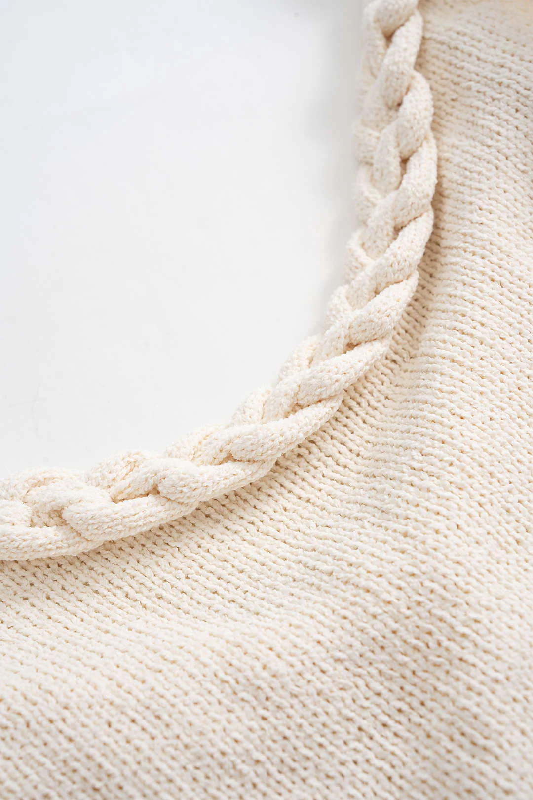 Knit Fringe Braided Backless Slip Sleeveless Dress - Image 3