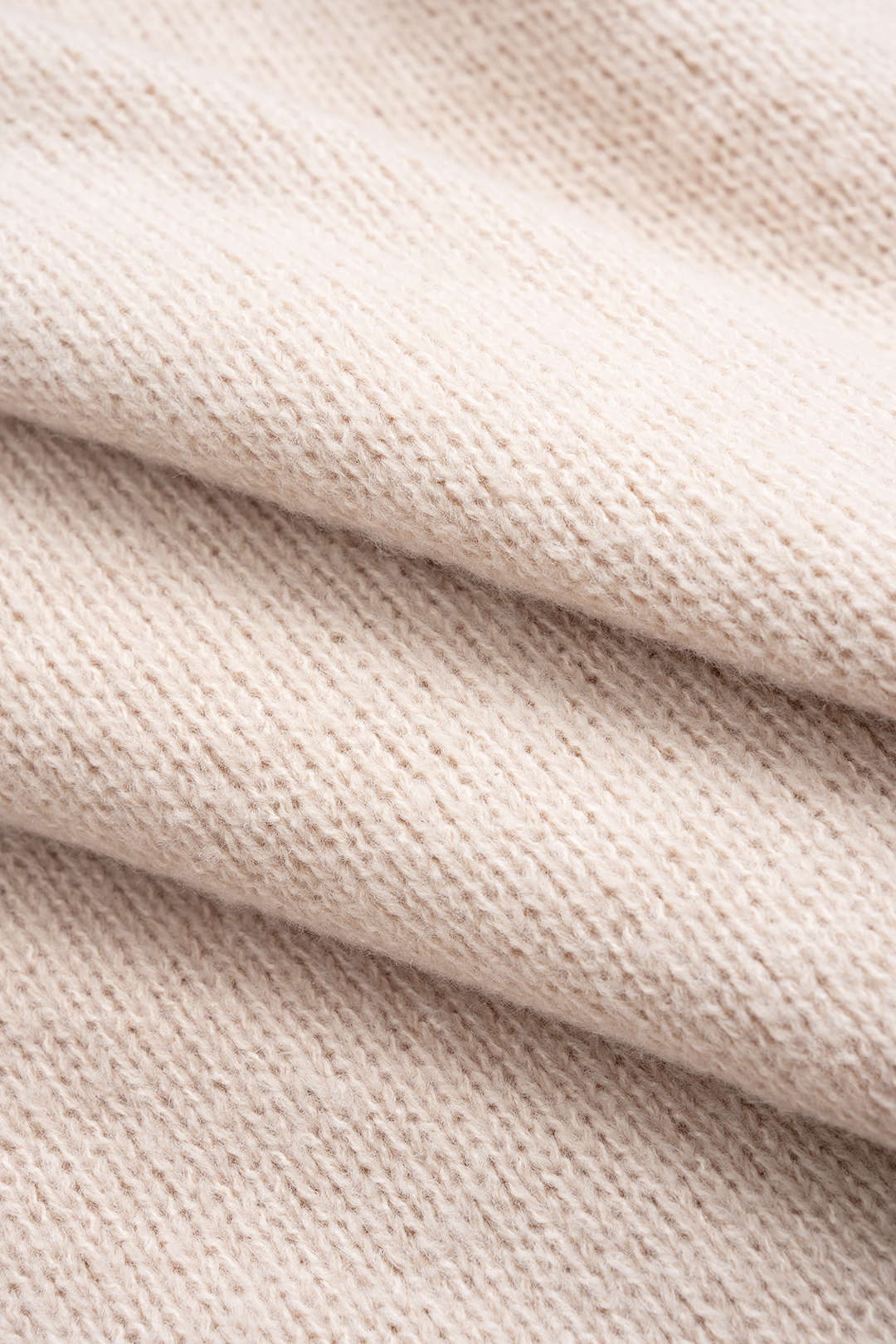 Knit V-Neck Contrast Binding Tie-Up Long Sleeve Dress - Image 3