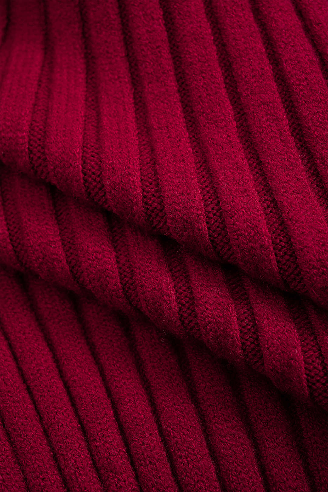 Cable Knit Crossed V-Neck Long Sleeve Dress - Image 9