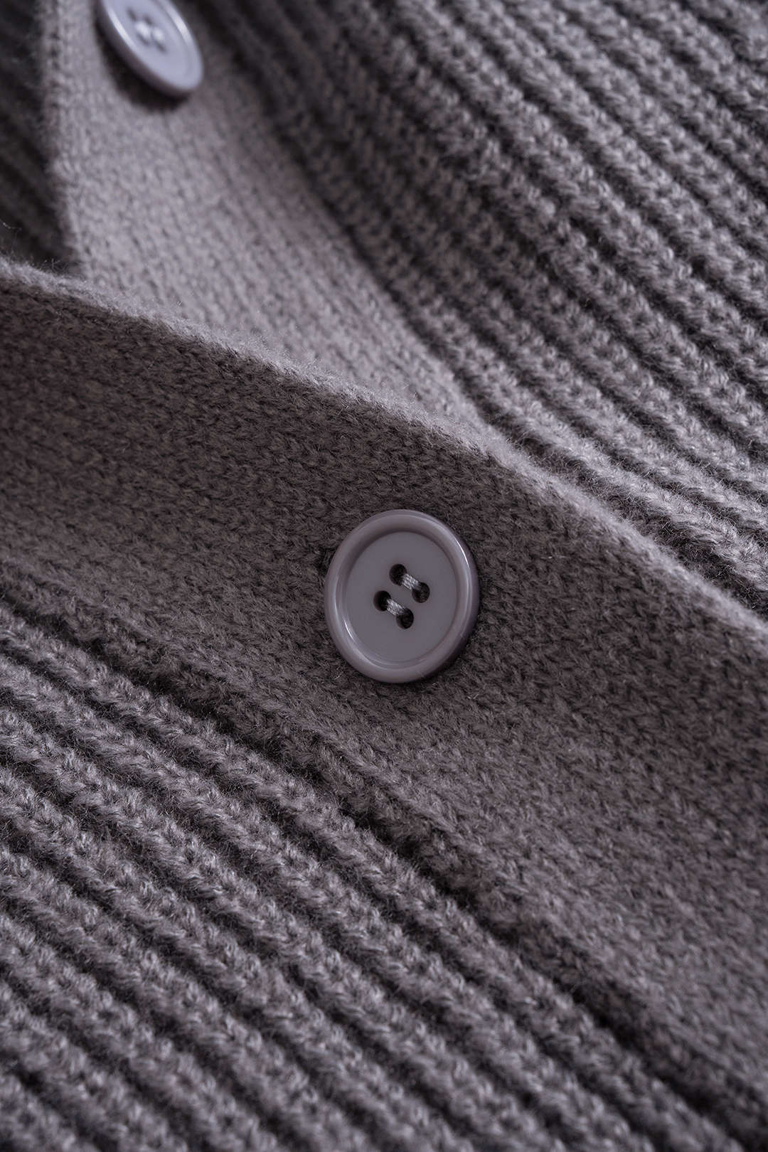 Knit V-Neck Long Sleeve Dress - Image 3