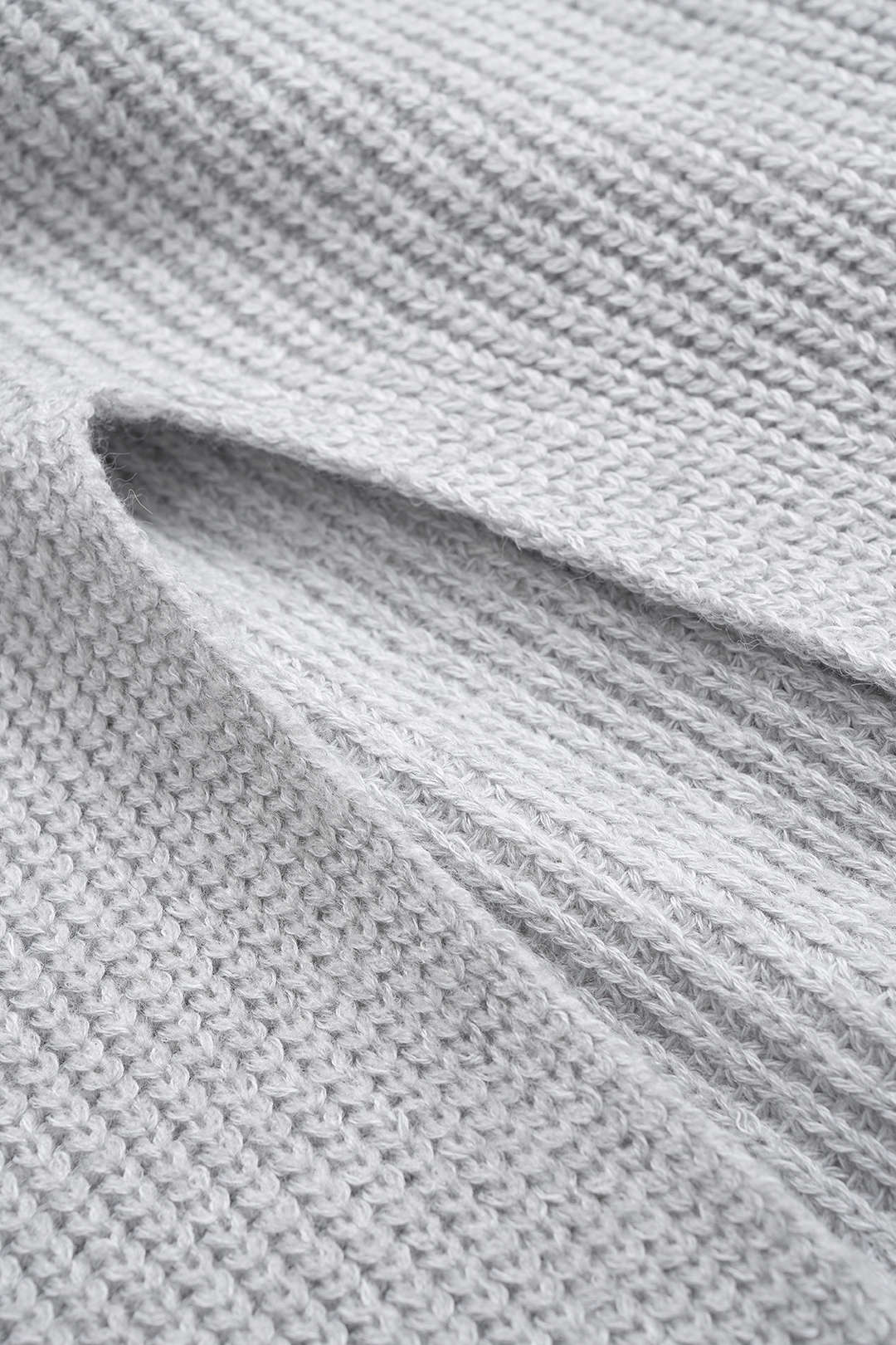 Knit Off-Shoulder Ribbed Side Slit Long Sleeve Dress - Image 4