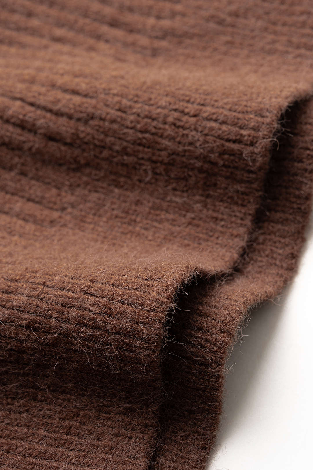 Knit Asymmetrical Neck Ribbed Long Sleeve Dress - Image 9