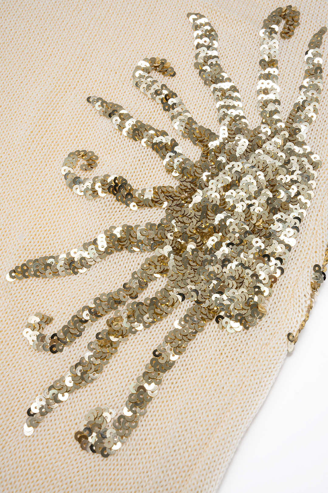 Knit Sequin Crossed Backless Sleeveless Dress - Image 3