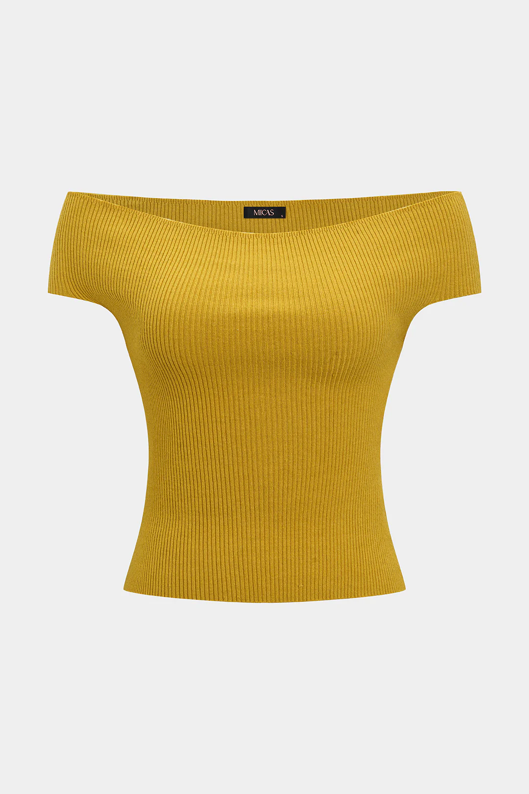 Knit Off Shoulder Short Sleeve Top - Image 2