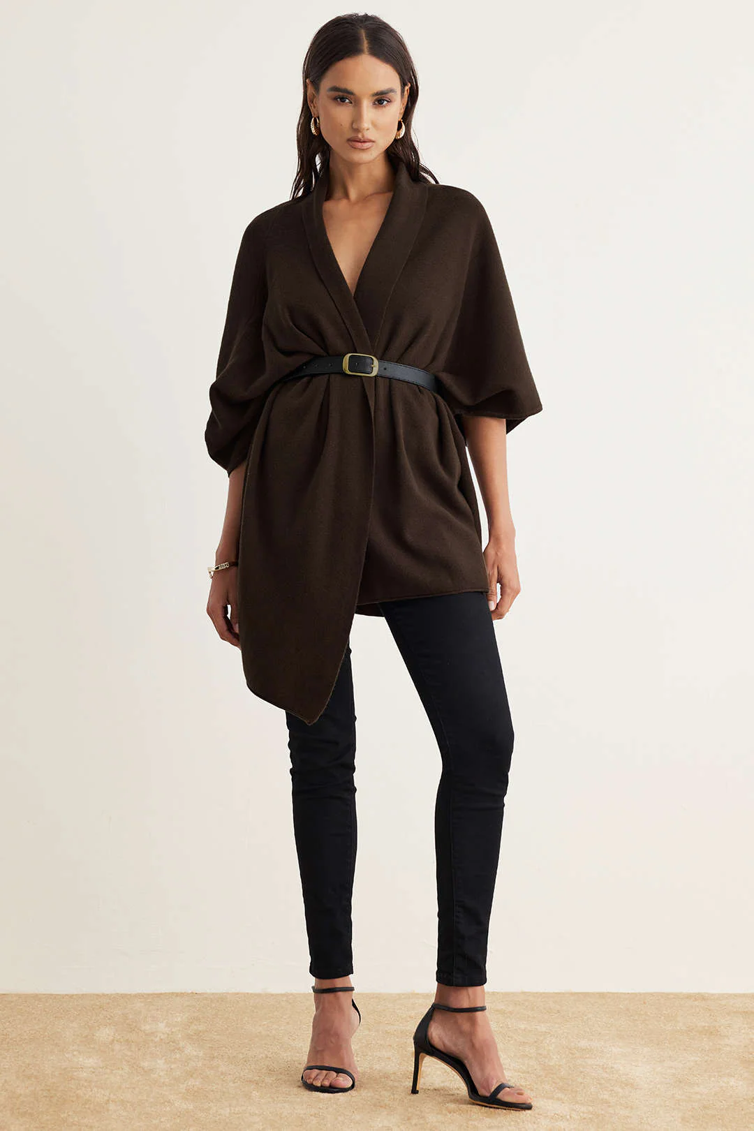 Knit Belted Short-Sleeve Top - Image 3