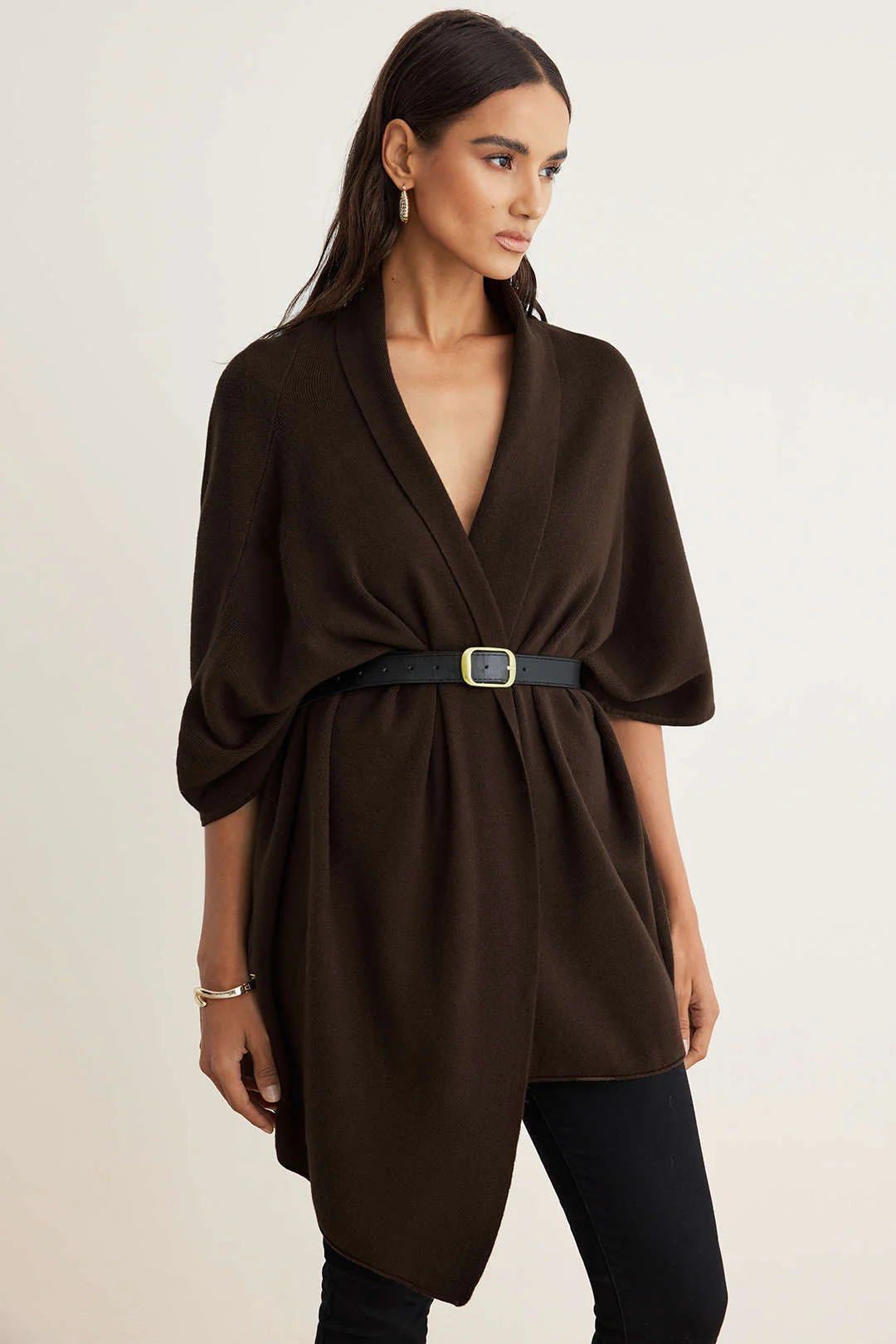 Knit Belted Short-Sleeve Top - Image 4