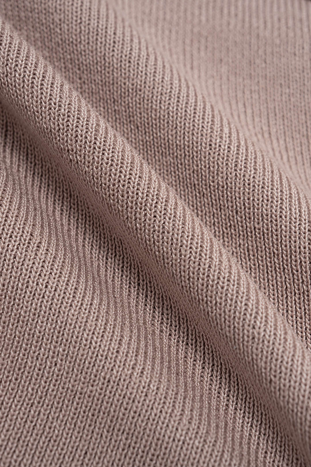 Knit V-Neck Twist Knot Ruched Short-Sleeve Top - Image 4