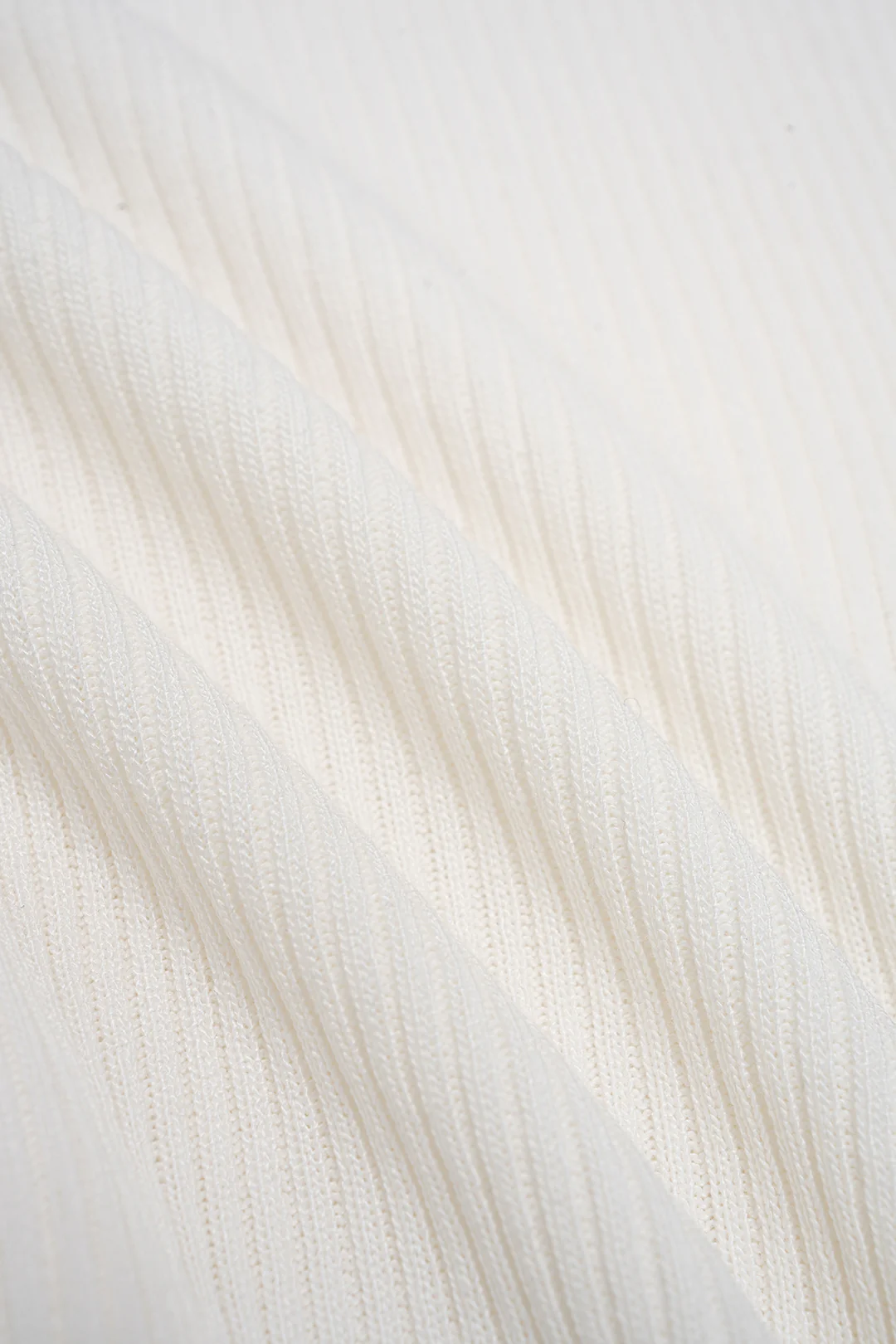 Knit Solid One Shoulder Short-Sleeve Top - Image 4