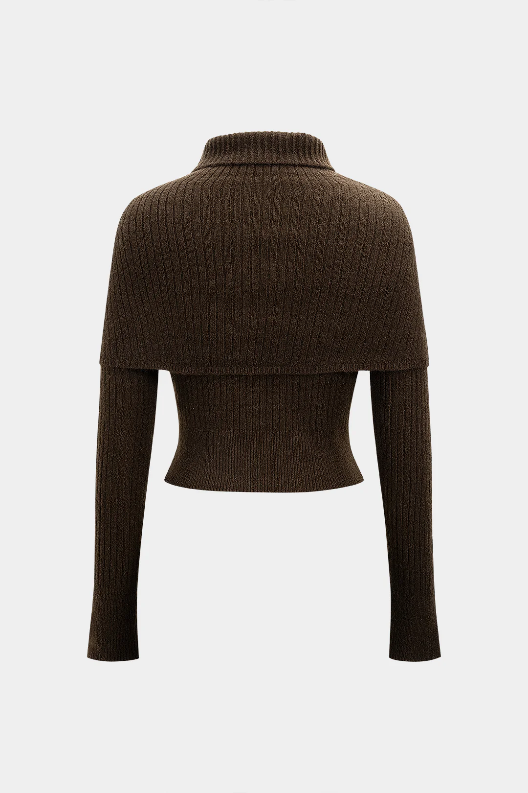 Sweater High Collar Long-Sleeve Top - Image 2