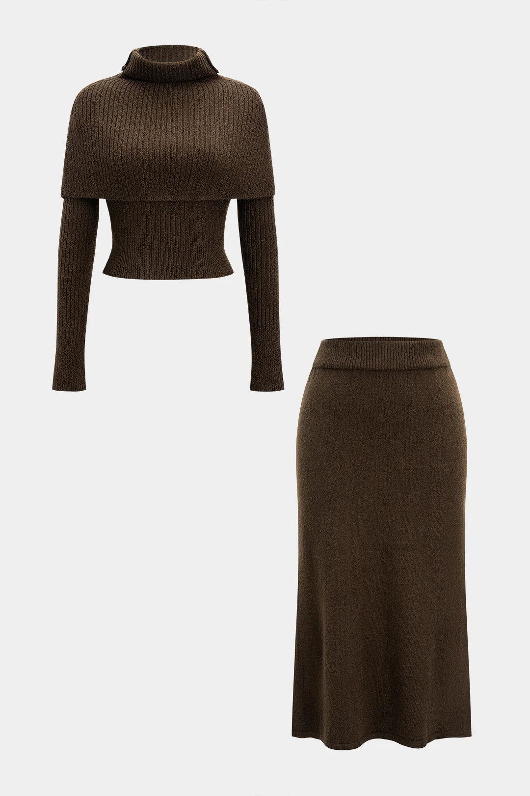 Sweater High Collar Long-Sleeve Top - Image 3