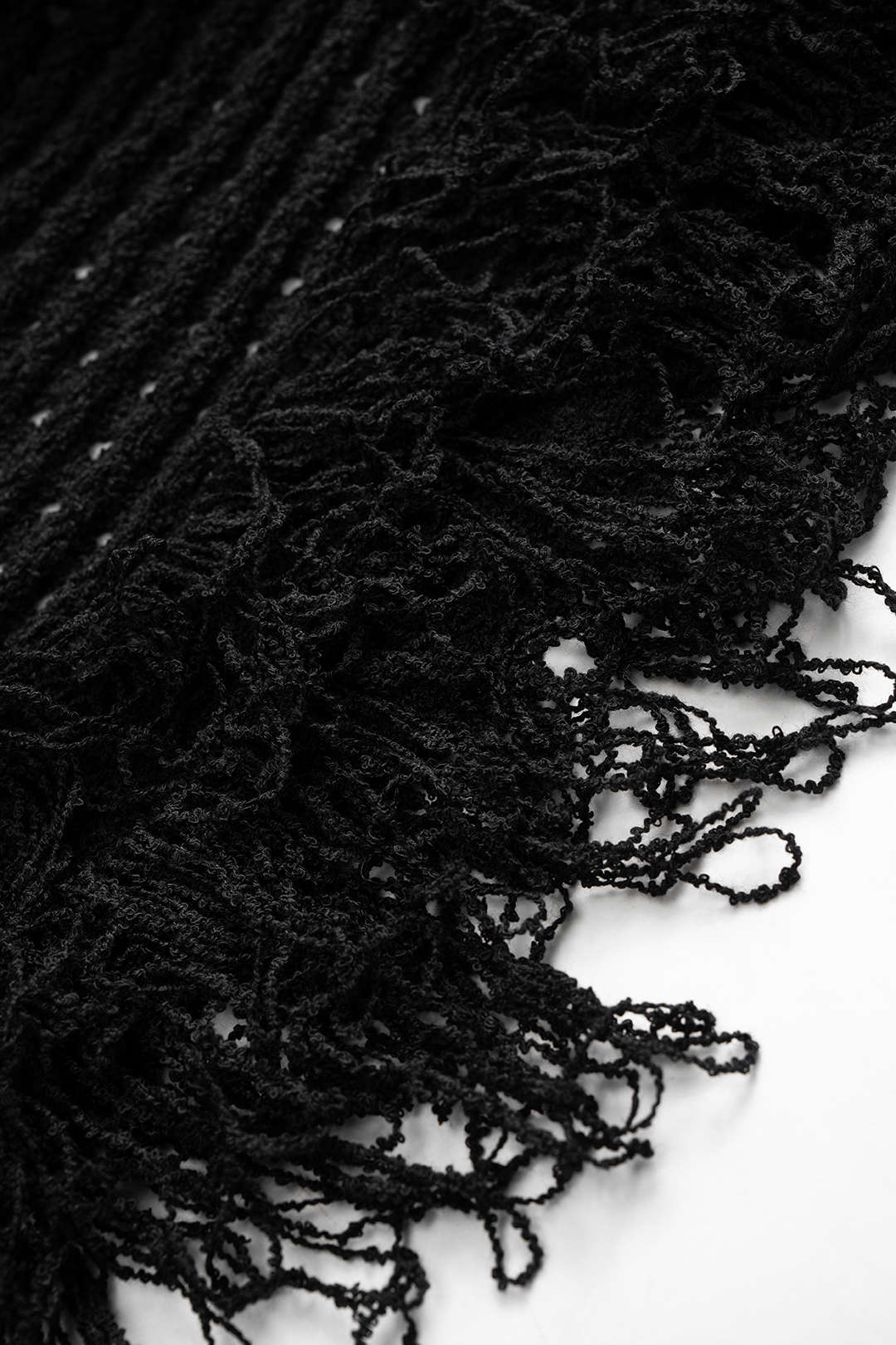 Knit Fringe Cut Out Long-Sleeve Top - Image 4