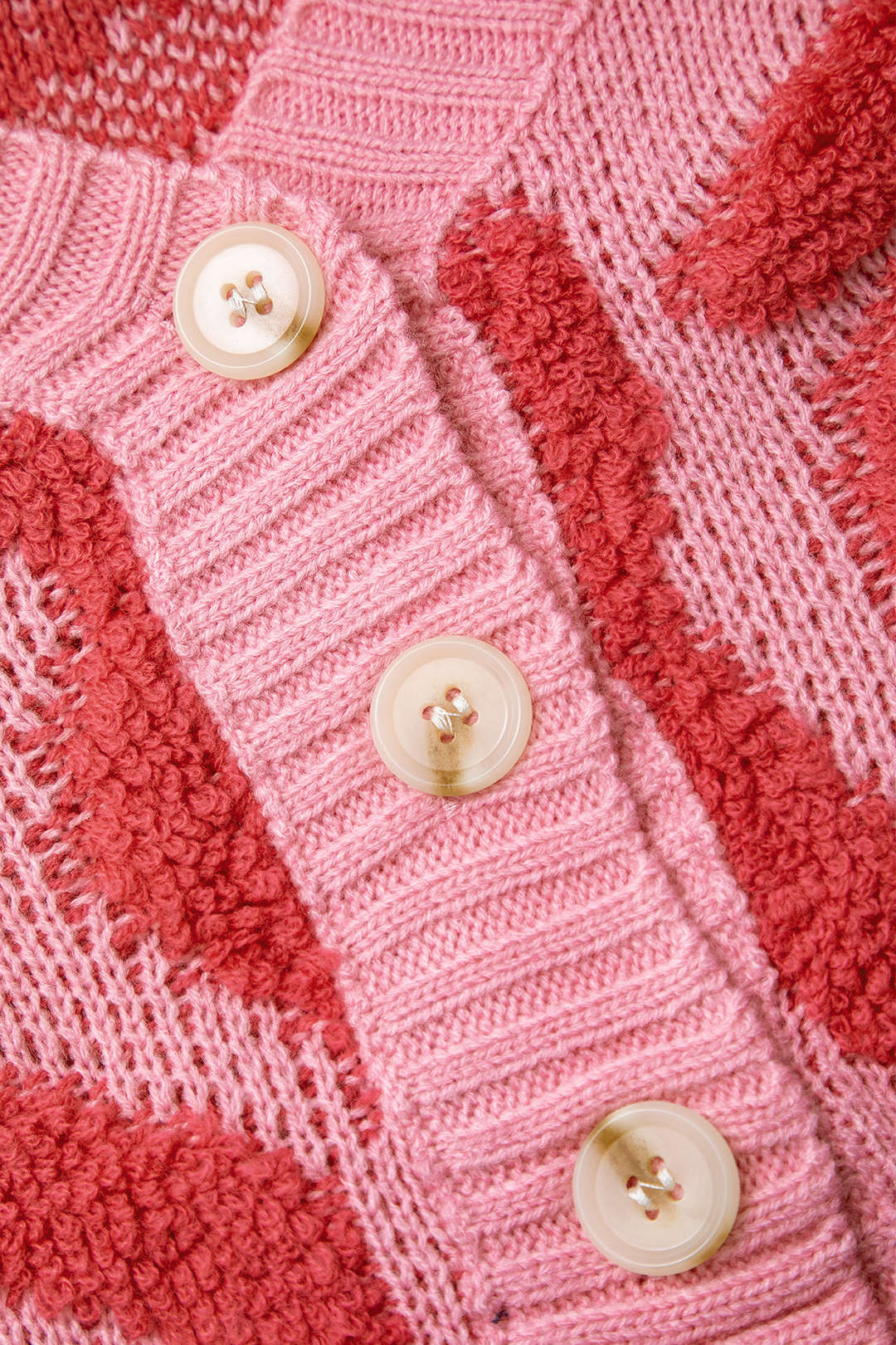 Colorblock V-neck Knit Button Up Cardigan - Image 4