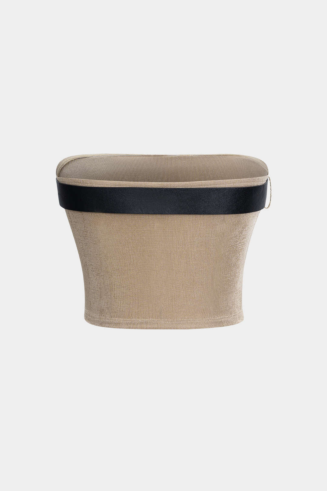 Ruched Belted Tube Top - Image 2